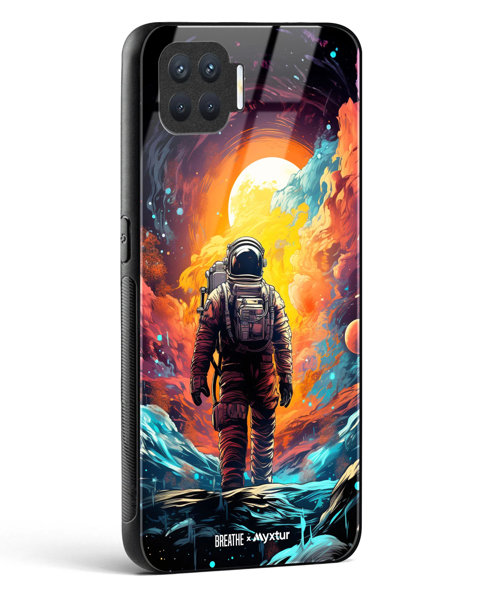 Technicolor Space Adventure [BREATHE] Glass Case Phone Cover (Oppo) - Image 38
