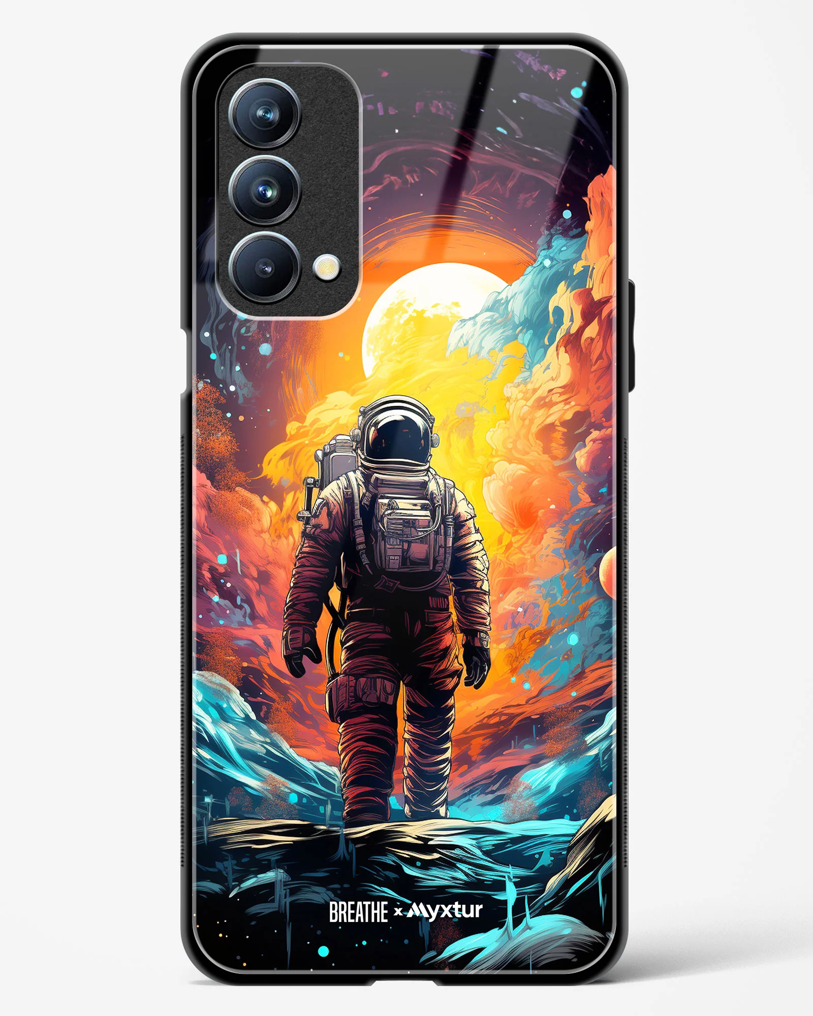 Technicolor Space Adventure [BREATHE] Glass Case Phone Cover (Oppo) - Image 39
