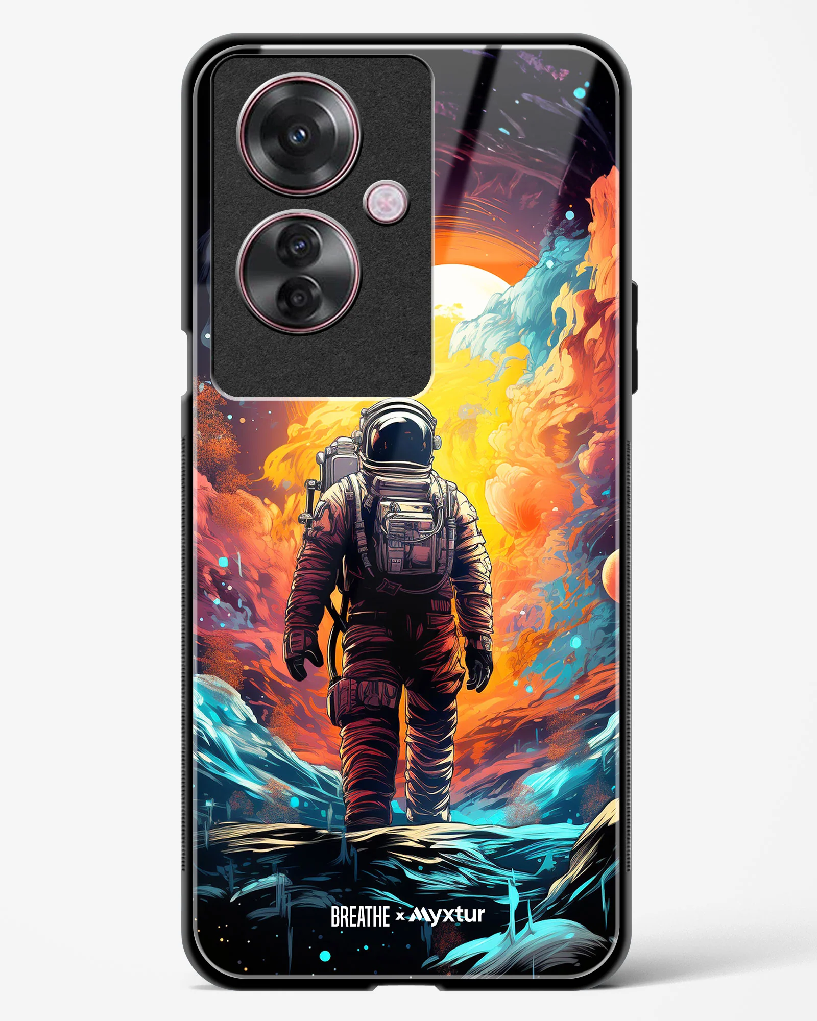 Technicolor Space Adventure [BREATHE] Glass Case Phone Cover (Oppo) - Image 53