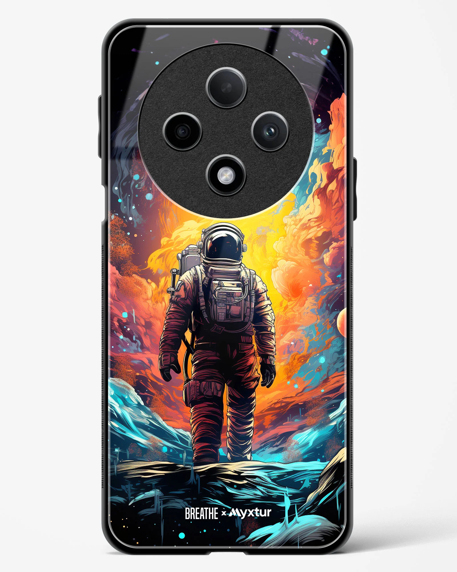 Technicolor Space Adventure [BREATHE] Glass Case Phone Cover (Oppo) - Image 55