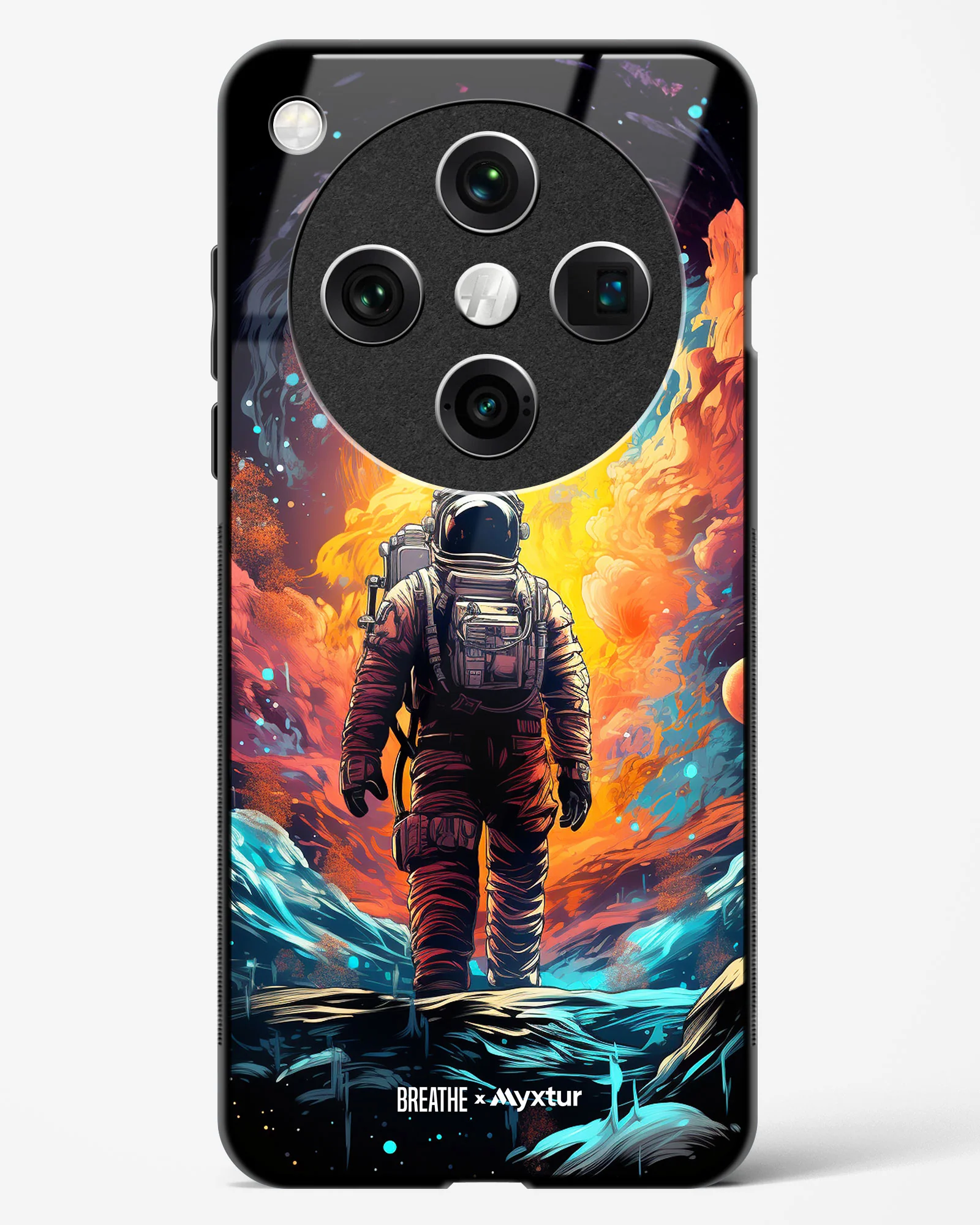 Technicolor Space Adventure [BREATHE] Glass Case Phone Cover (Oppo) - Image 57