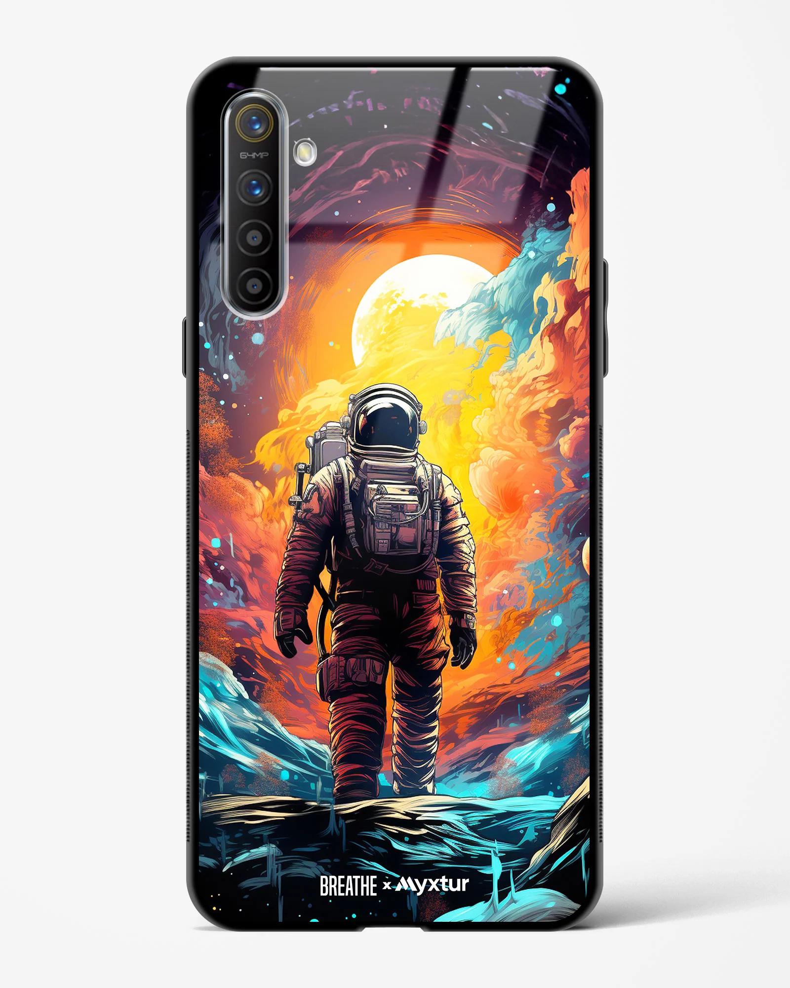 Technicolor Space Adventure [BREATHE] Glass Case Phone Cover (Oppo) - Image 63