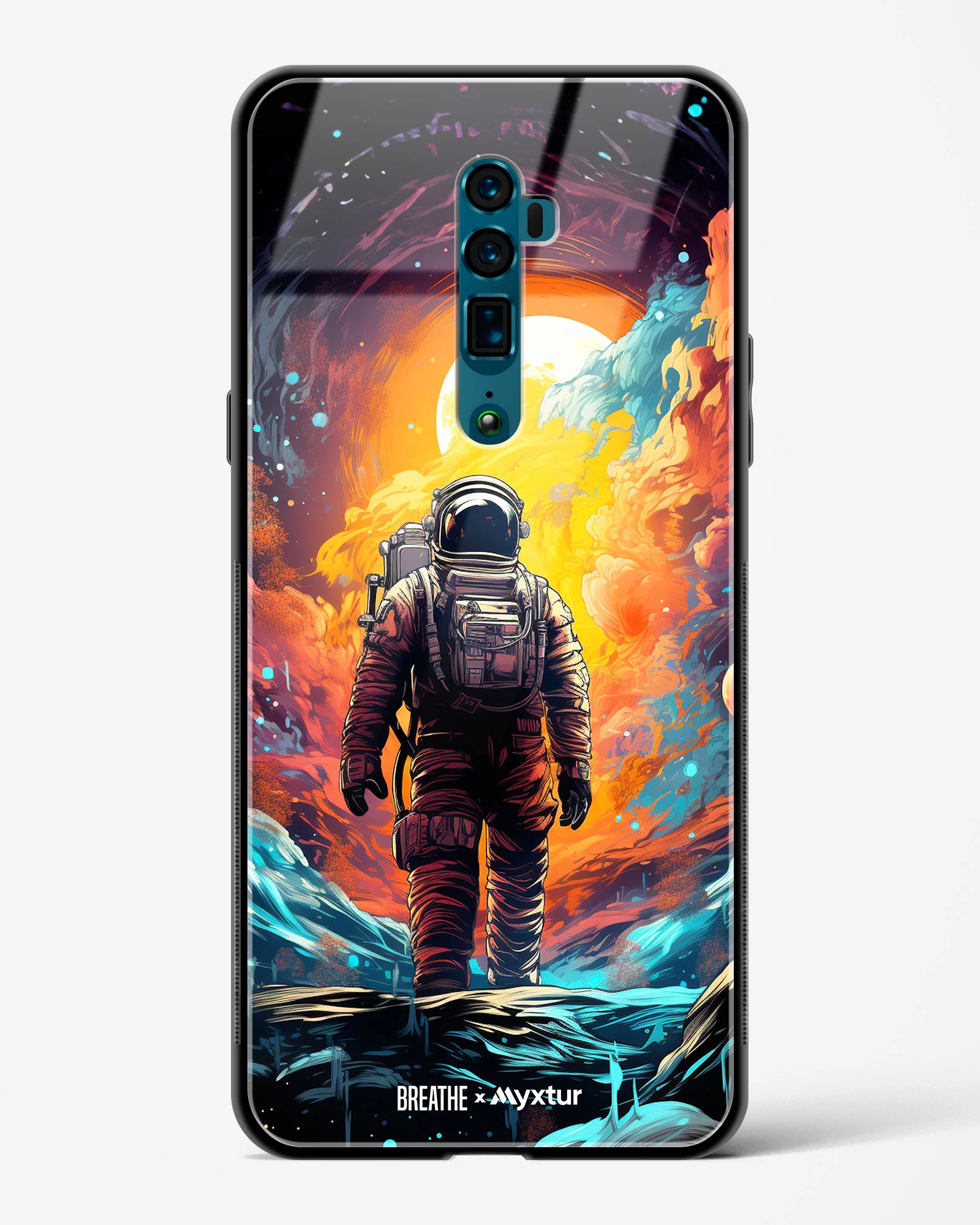 Technicolor Space Adventure [BREATHE] Glass Case Phone Cover (Oppo) - Image 71