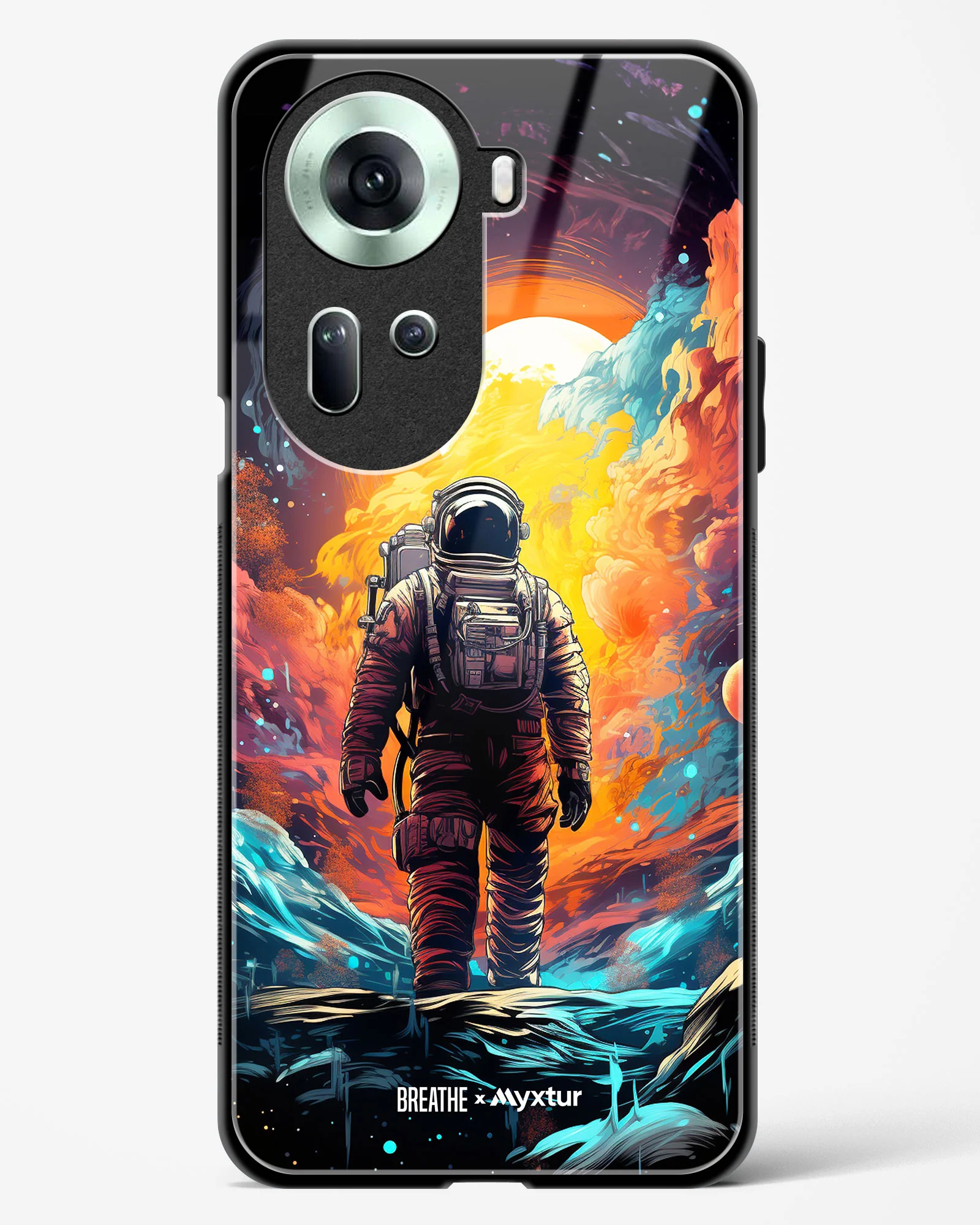 Technicolor Space Adventure [BREATHE] Glass Case Phone Cover (Oppo) - Image 73