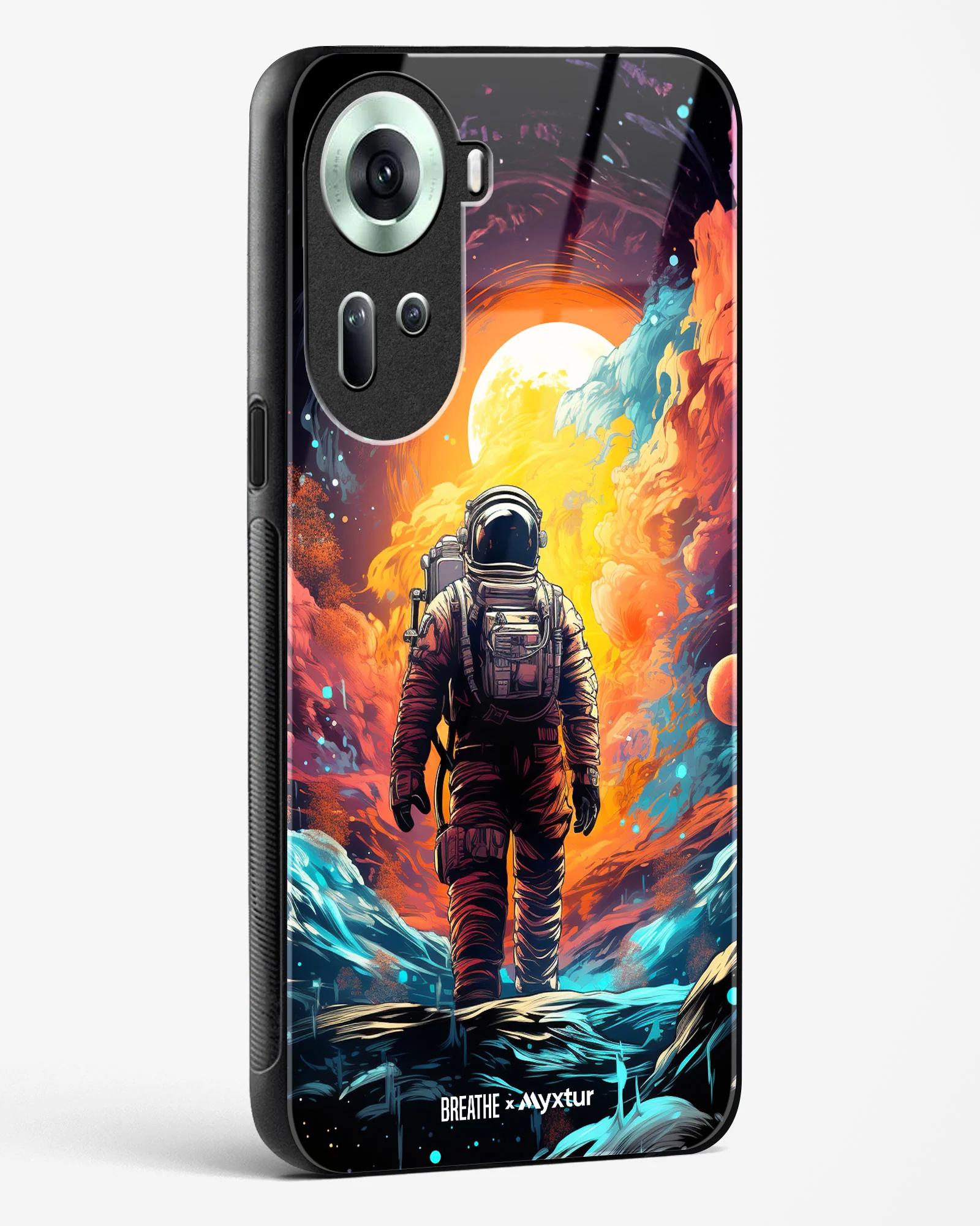 Technicolor Space Adventure [BREATHE] Glass Case Phone Cover (Oppo) - Image 74