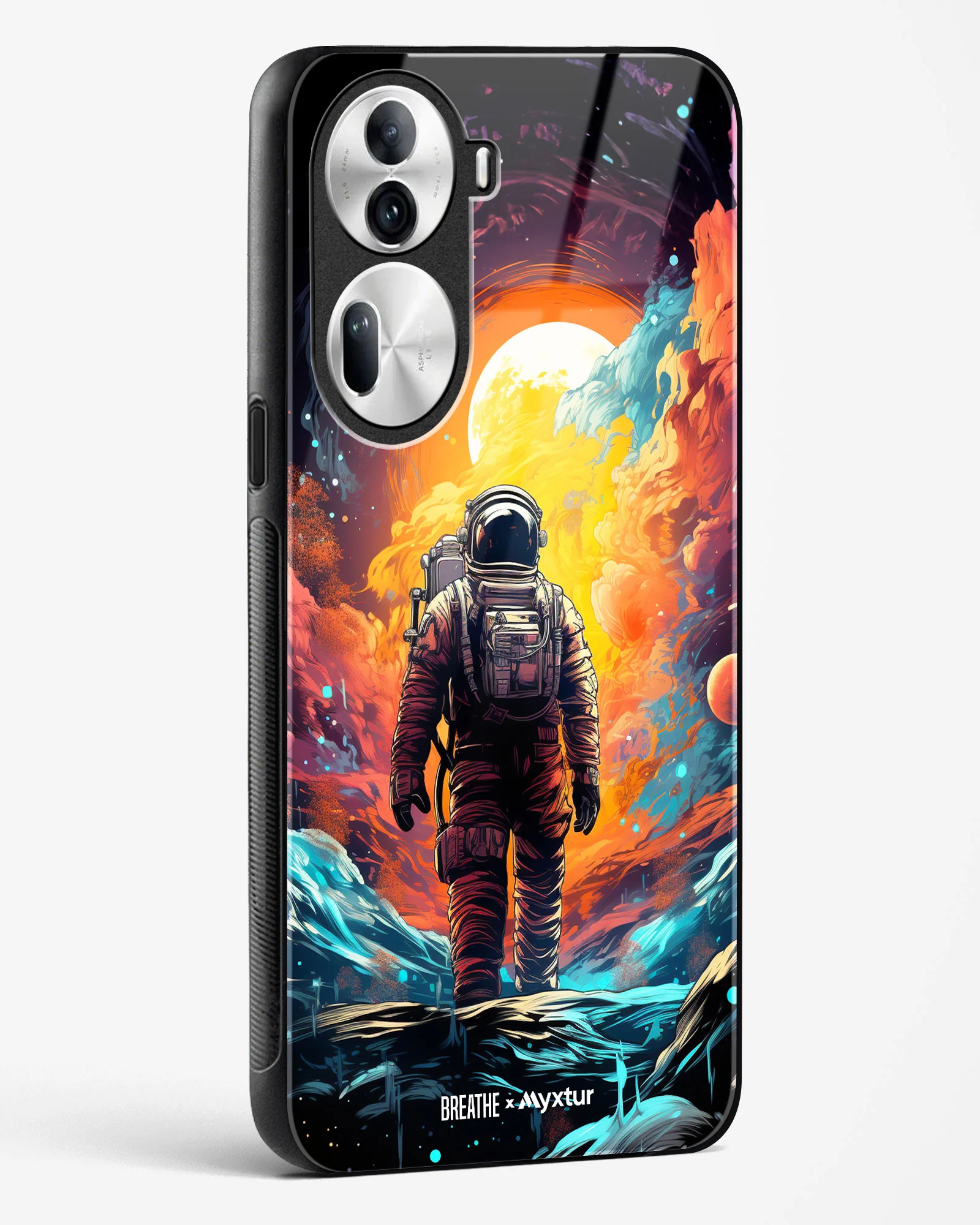 Technicolor Space Adventure [BREATHE] Glass Case Phone Cover (Oppo) - Image 76