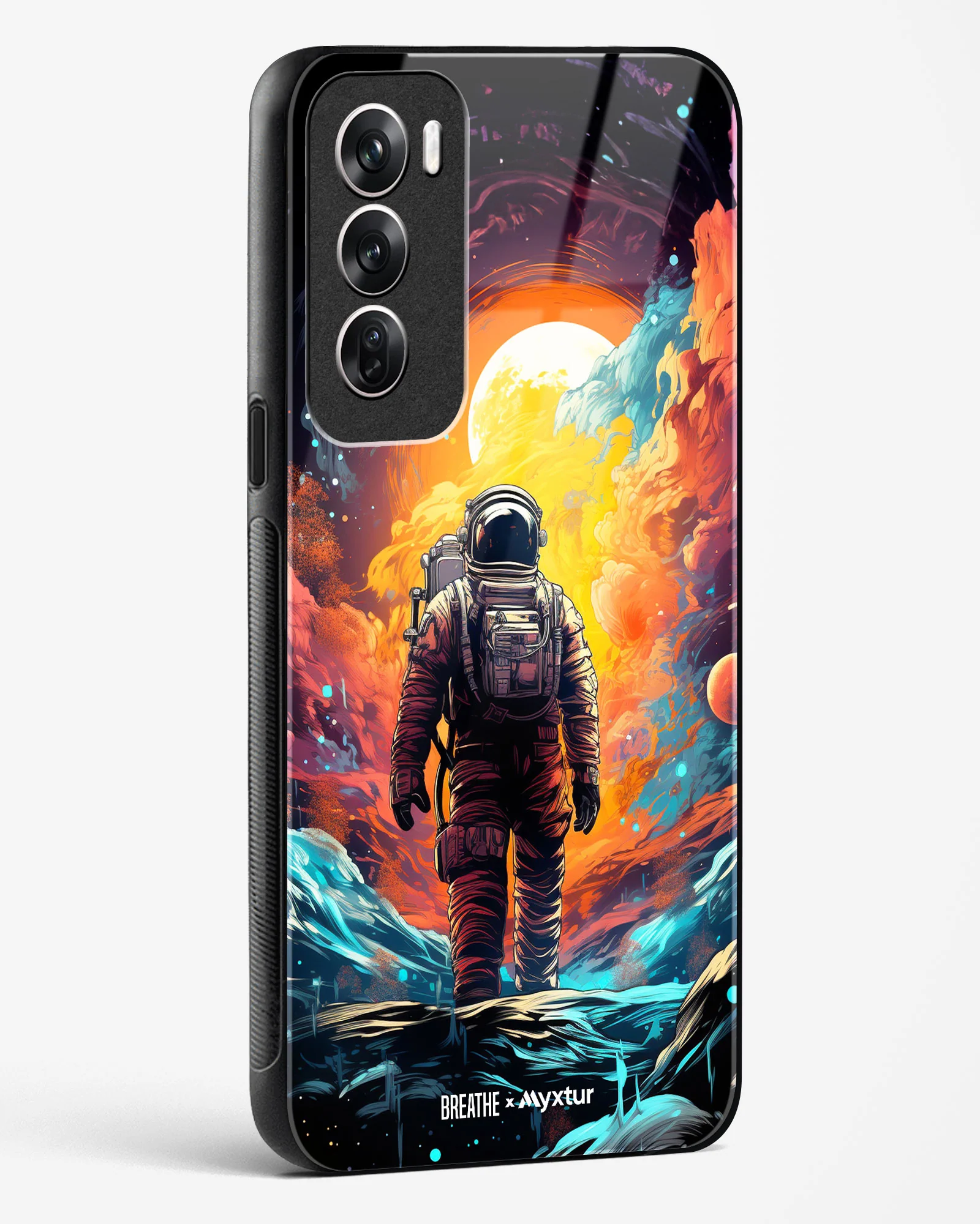 Technicolor Space Adventure [BREATHE] Glass Case Phone Cover (Oppo) - Image 78