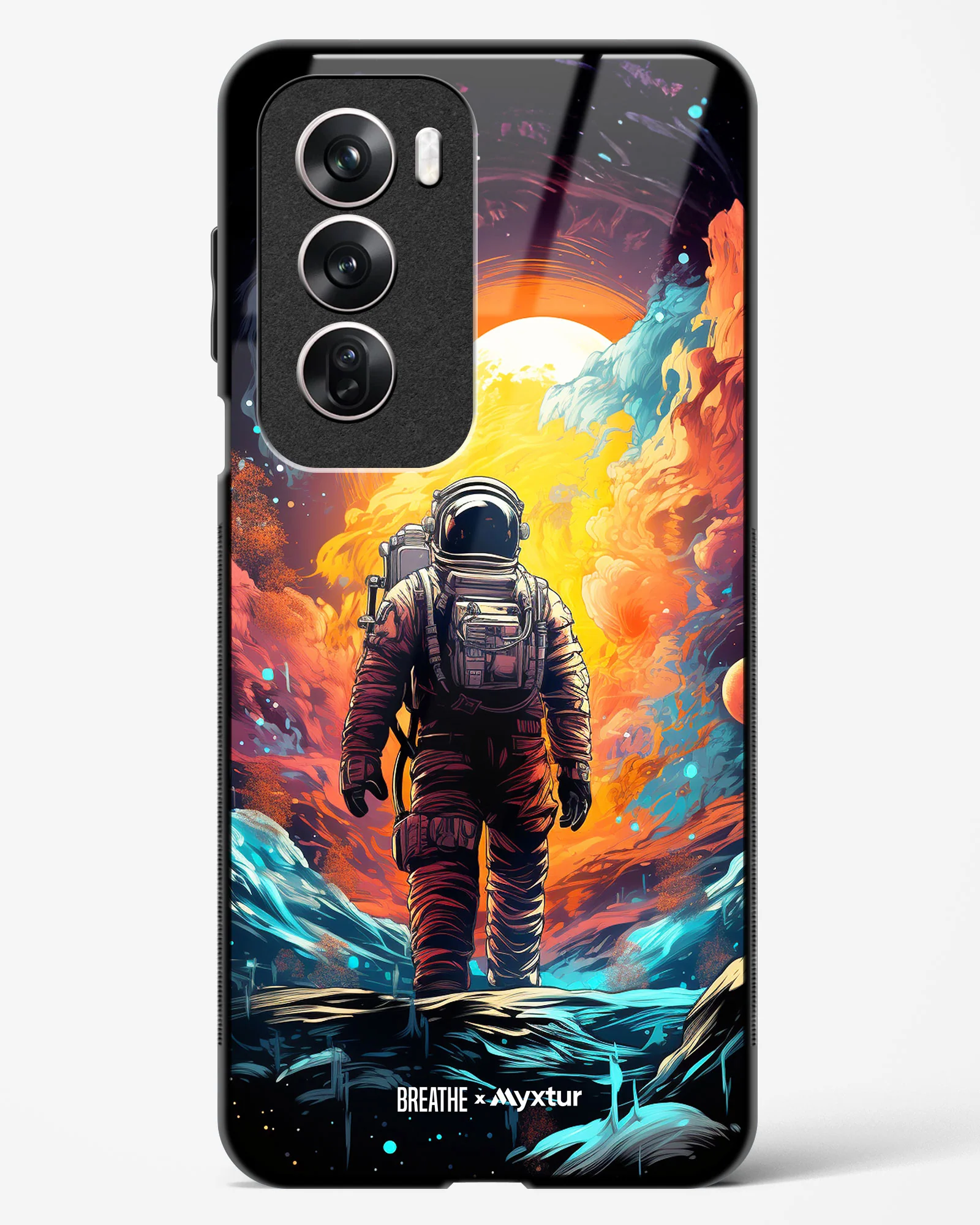 Technicolor Space Adventure [BREATHE] Glass Case Phone Cover (Oppo) - Image 79