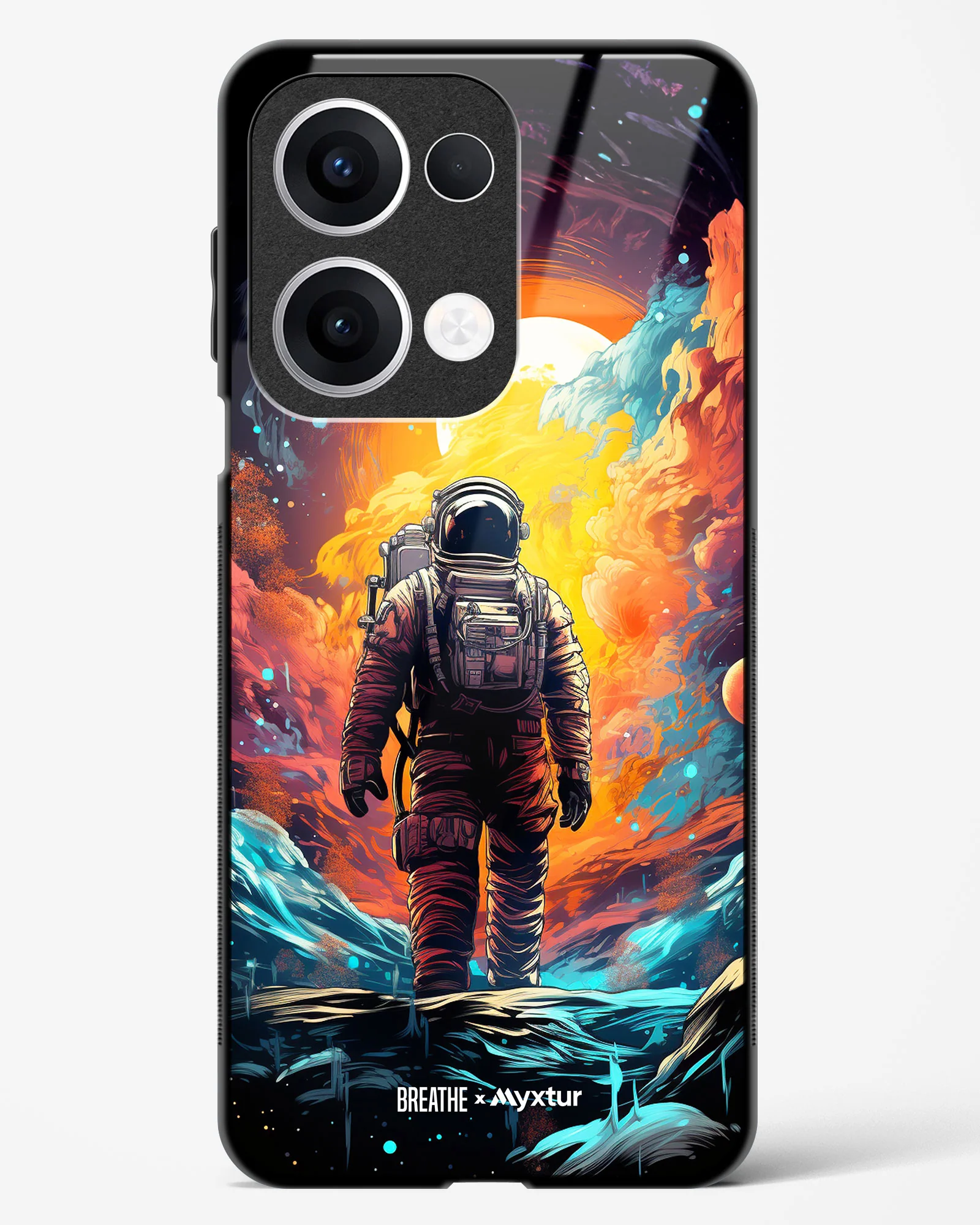 Technicolor Space Adventure [BREATHE] Glass Case Phone Cover (Oppo) - Image 81