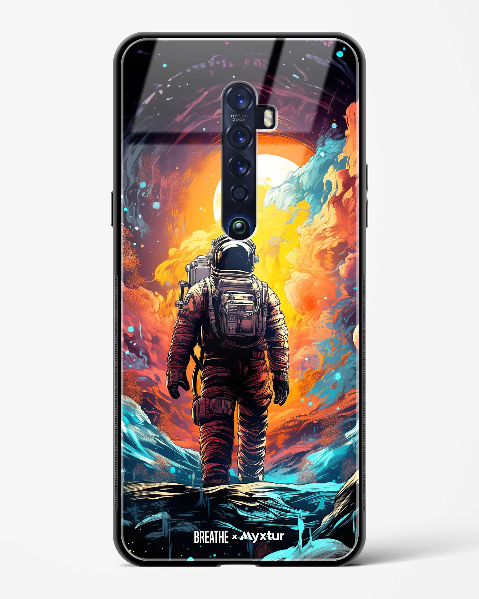 Technicolor Space Adventure [BREATHE] Glass Case Phone Cover (Oppo) - Image 85