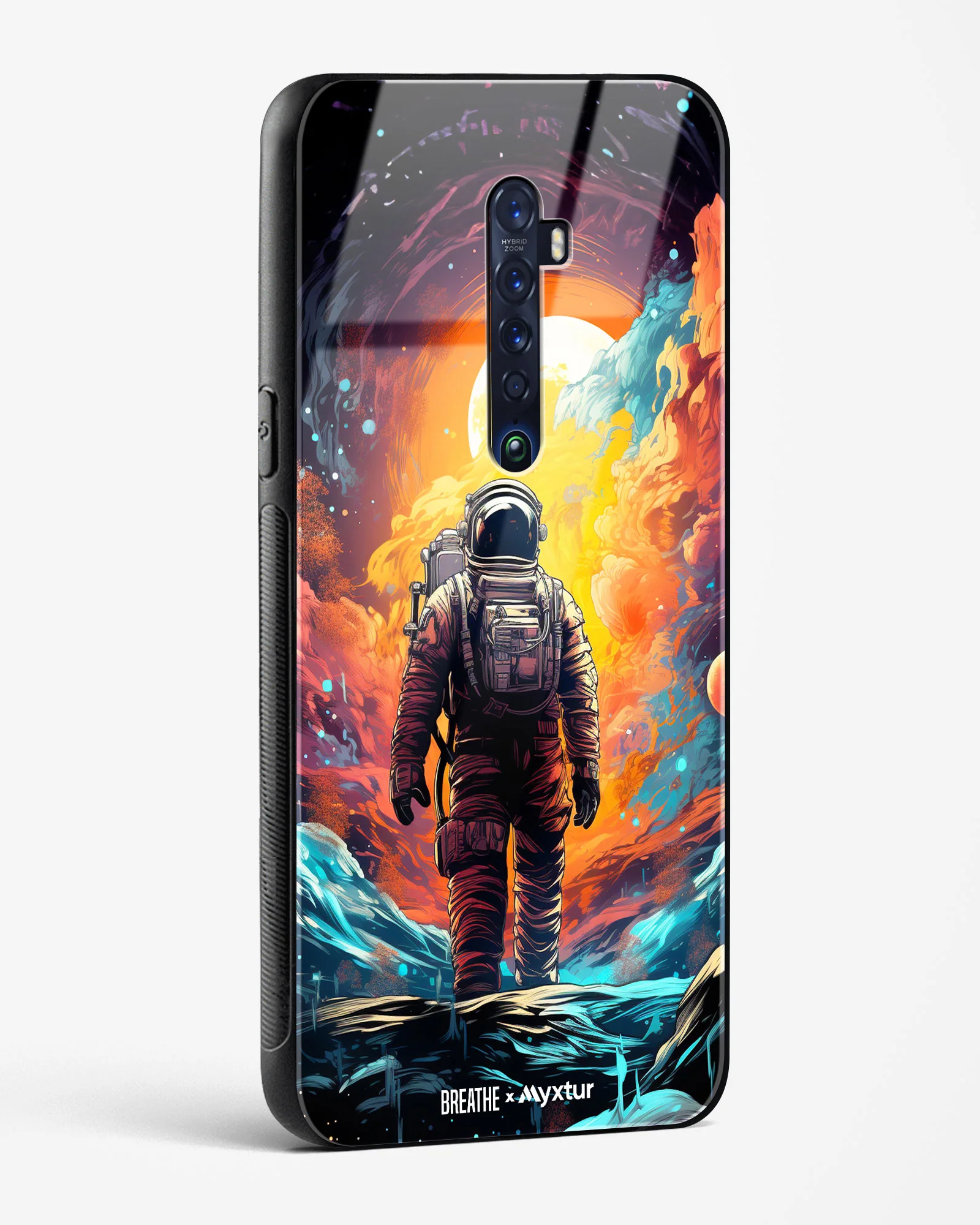 Technicolor Space Adventure [BREATHE] Glass Case Phone Cover (Oppo) - Image 86