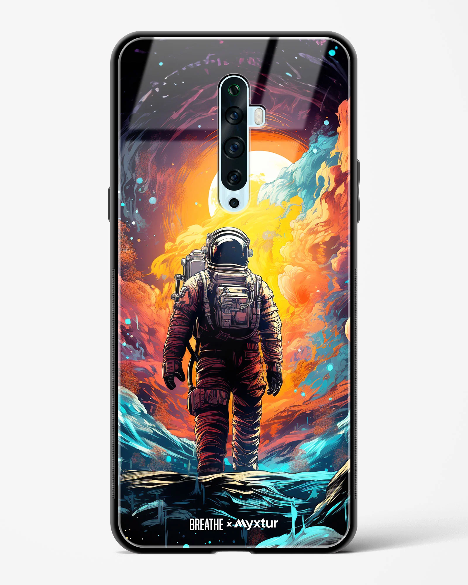 Technicolor Space Adventure [BREATHE] Glass Case Phone Cover (Oppo) - Image 89