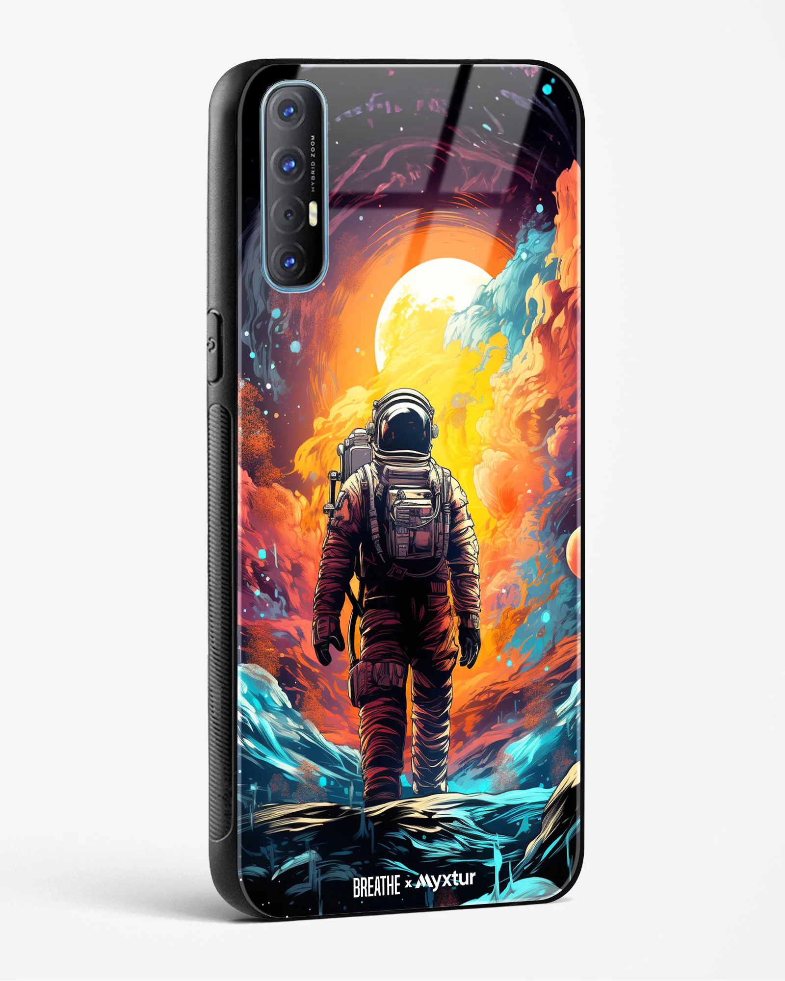Technicolor Space Adventure [BREATHE] Glass Case Phone Cover (Oppo) - Image 94