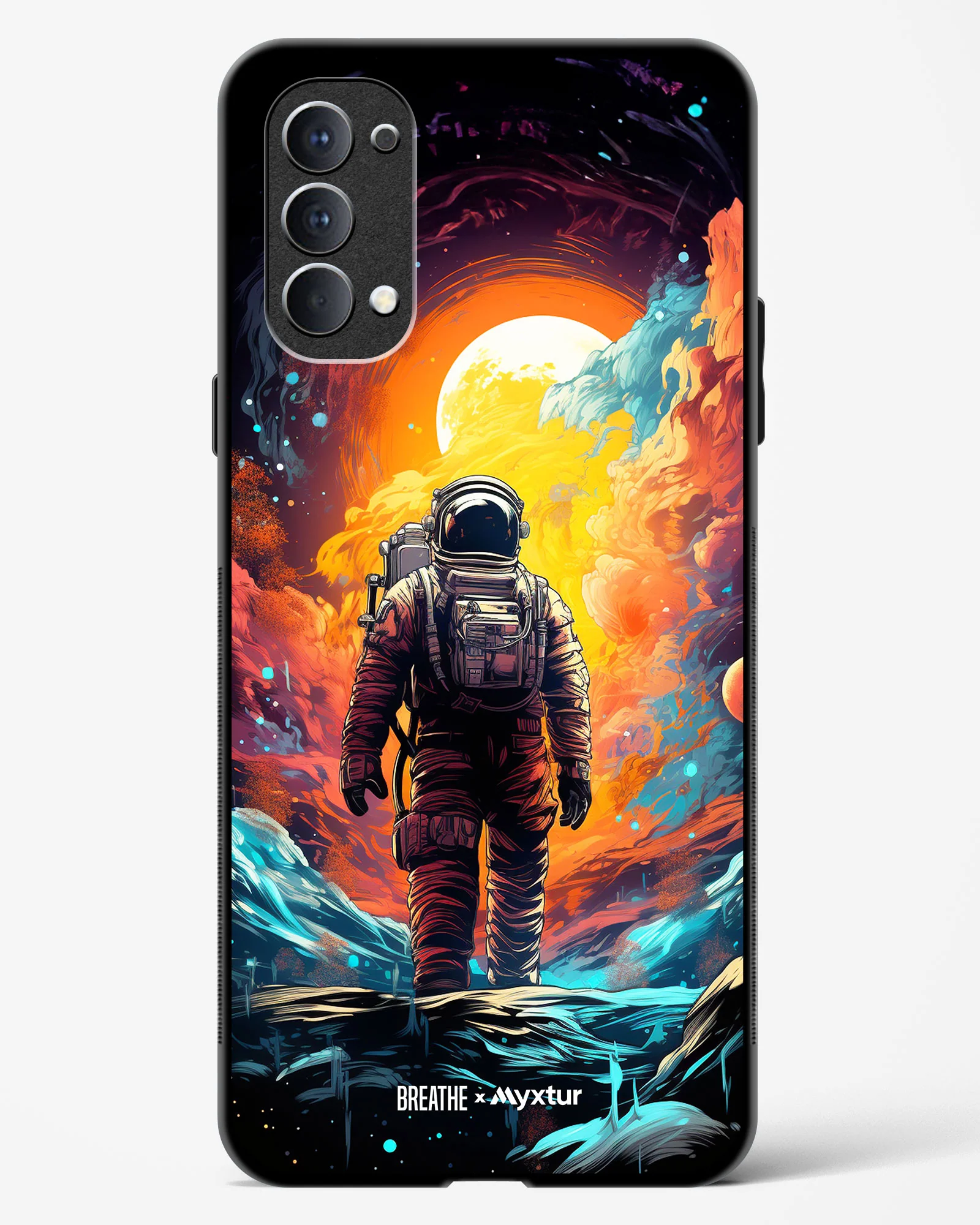 Technicolor Space Adventure [BREATHE] Glass Case Phone Cover (Oppo) - Image 95