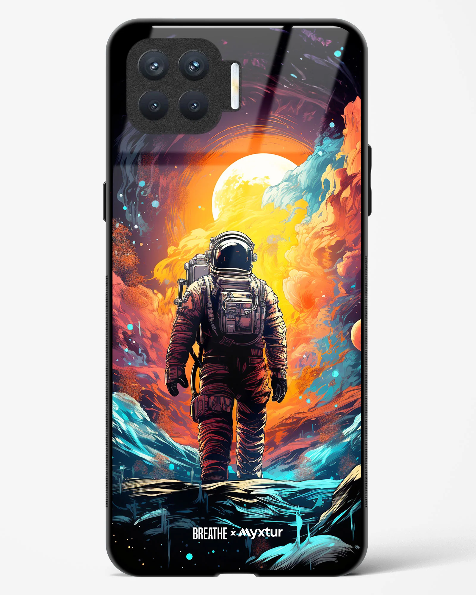 Technicolor Space Adventure [BREATHE] Glass Case Phone Cover (Oppo) - Image 97