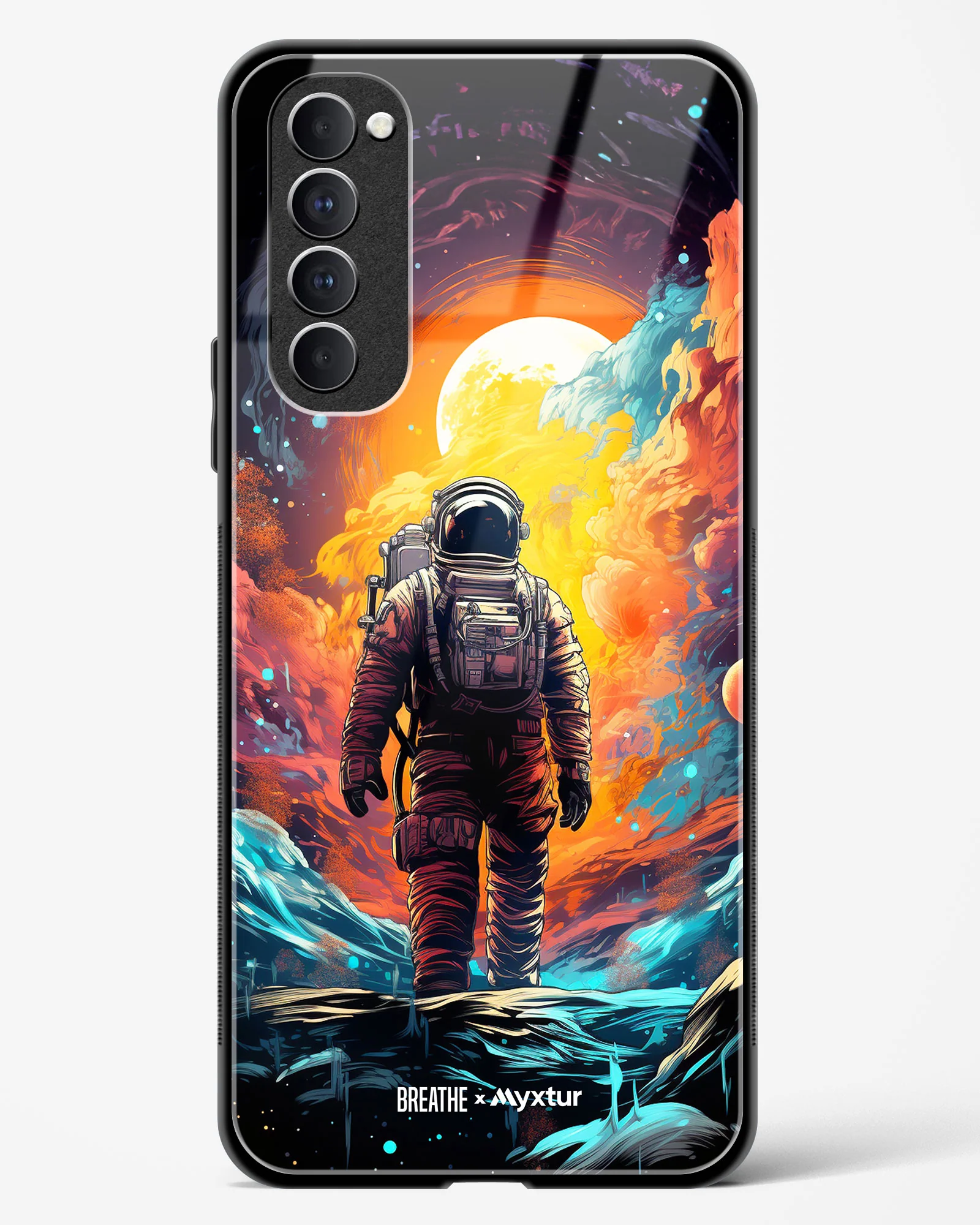 Technicolor Space Adventure [BREATHE] Glass Case Phone Cover (Oppo) - Image 99