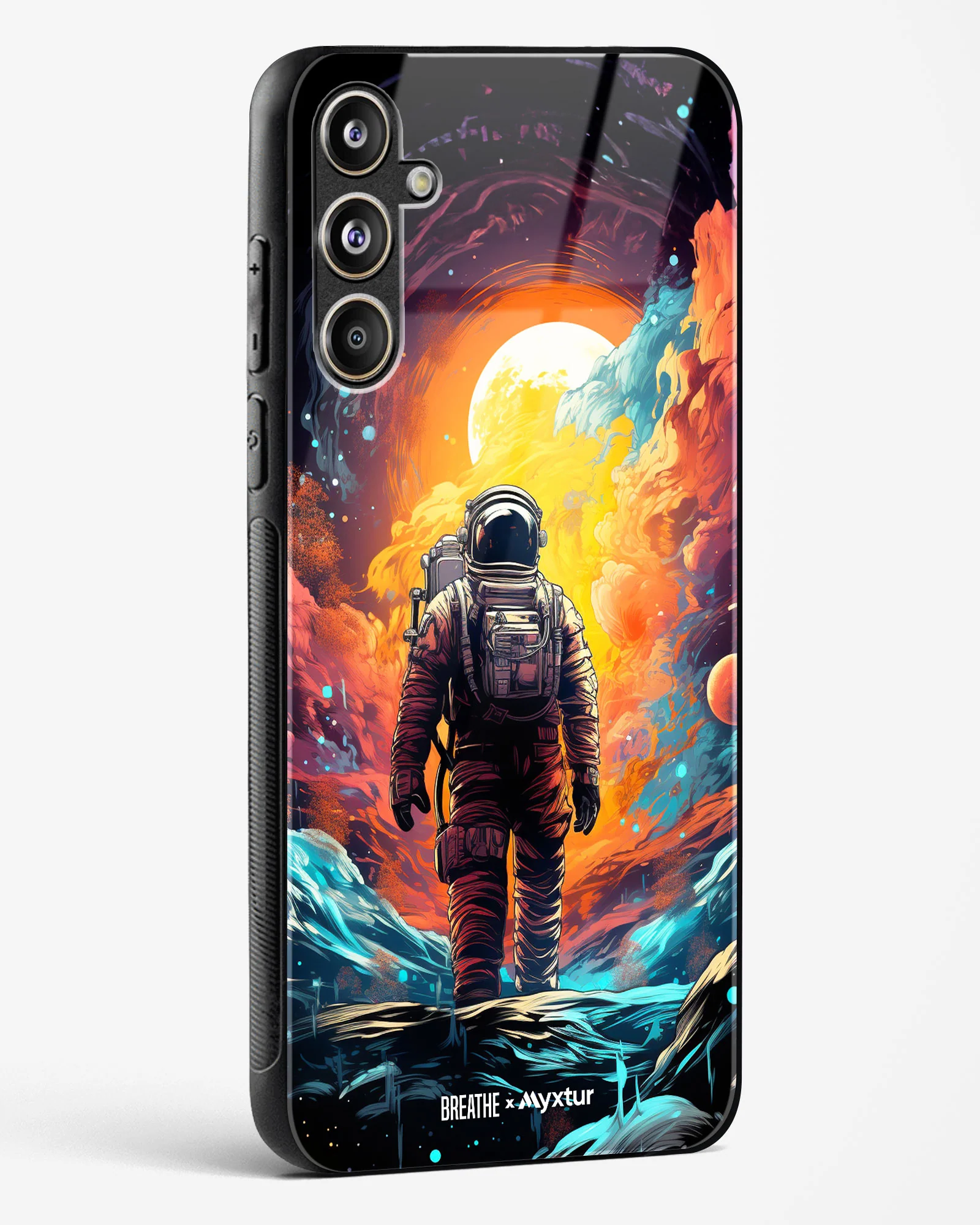 Technicolor Space Adventure [BREATHE] Glass Case Phone Cover (Samsung) - Image 102