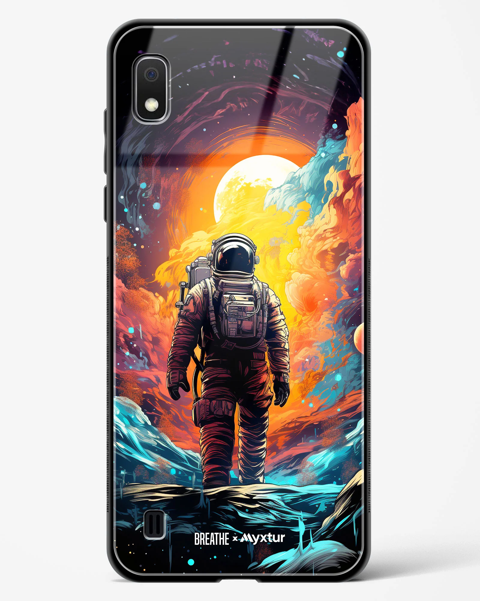 Technicolor Space Adventure [BREATHE] Glass Case Phone Cover (Samsung) - Image 11
