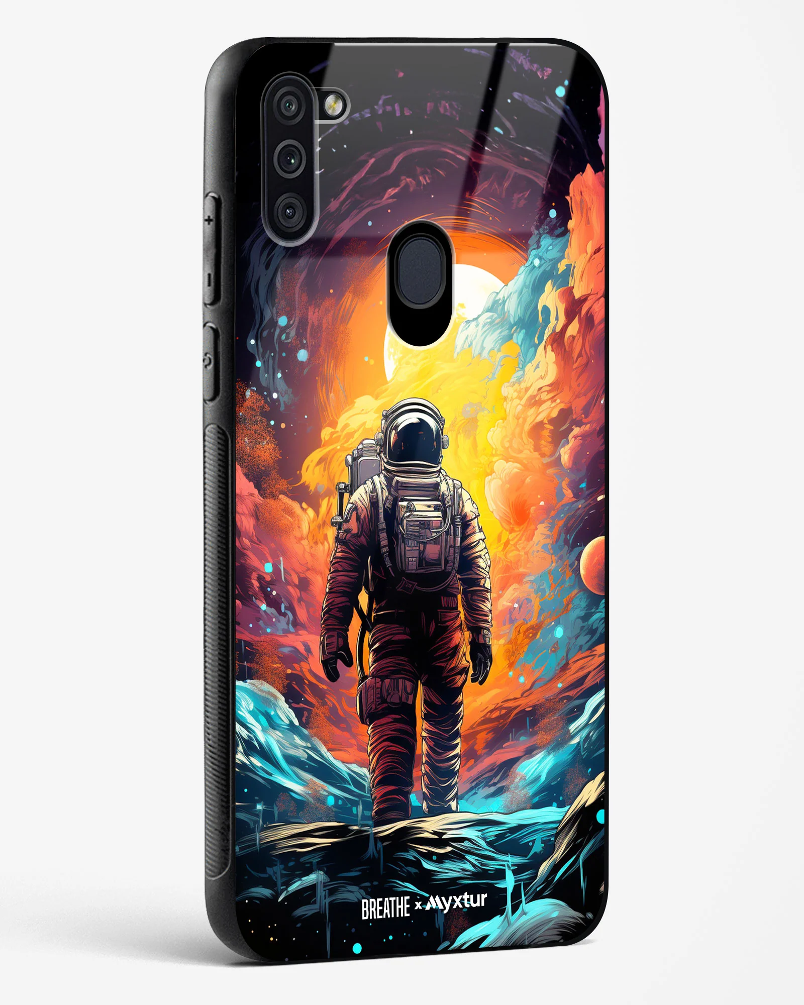 Technicolor Space Adventure [BREATHE] Glass Case Phone Cover (Samsung) - Image 110