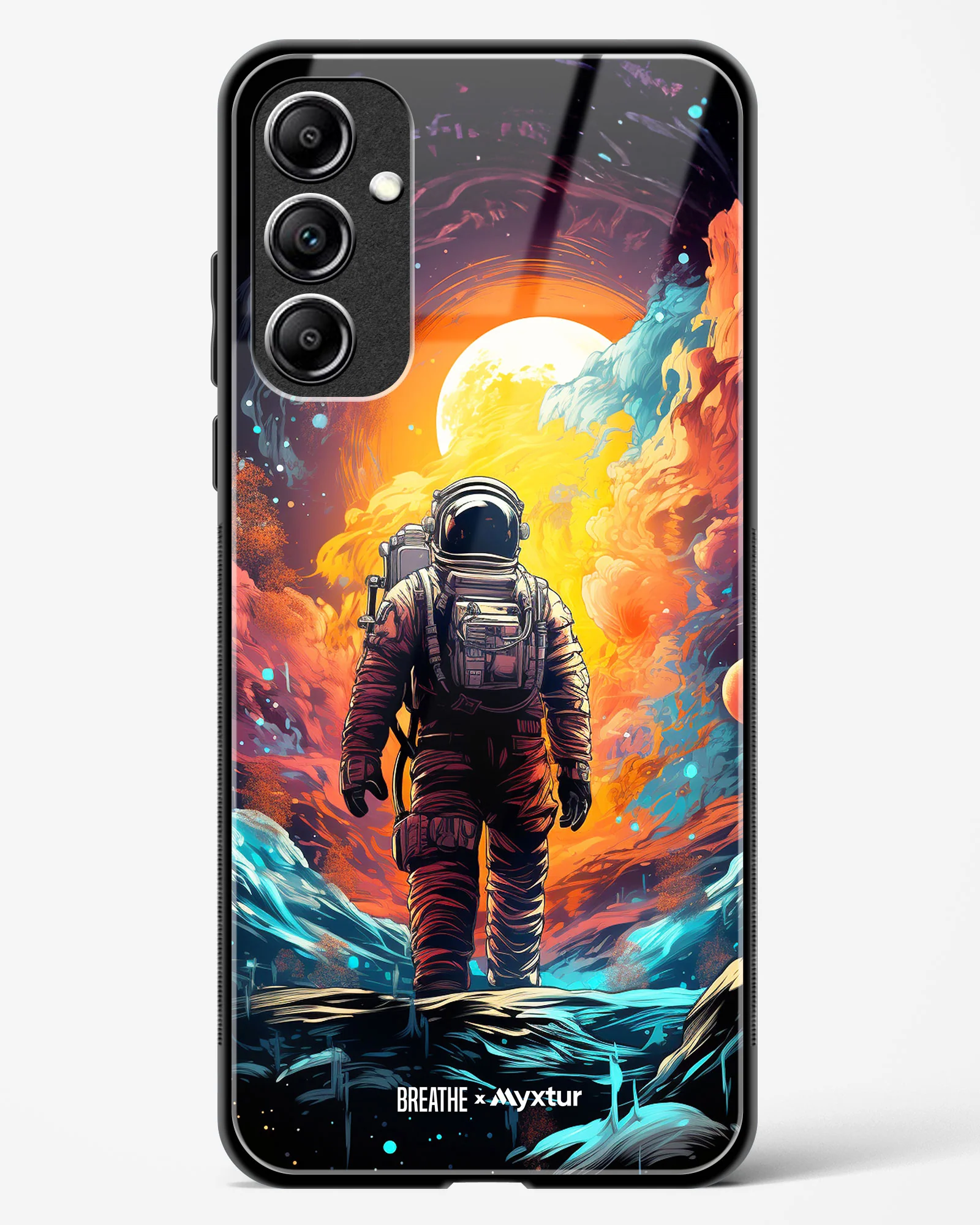 Technicolor Space Adventure [BREATHE] Glass Case Phone Cover (Samsung) - Image 113