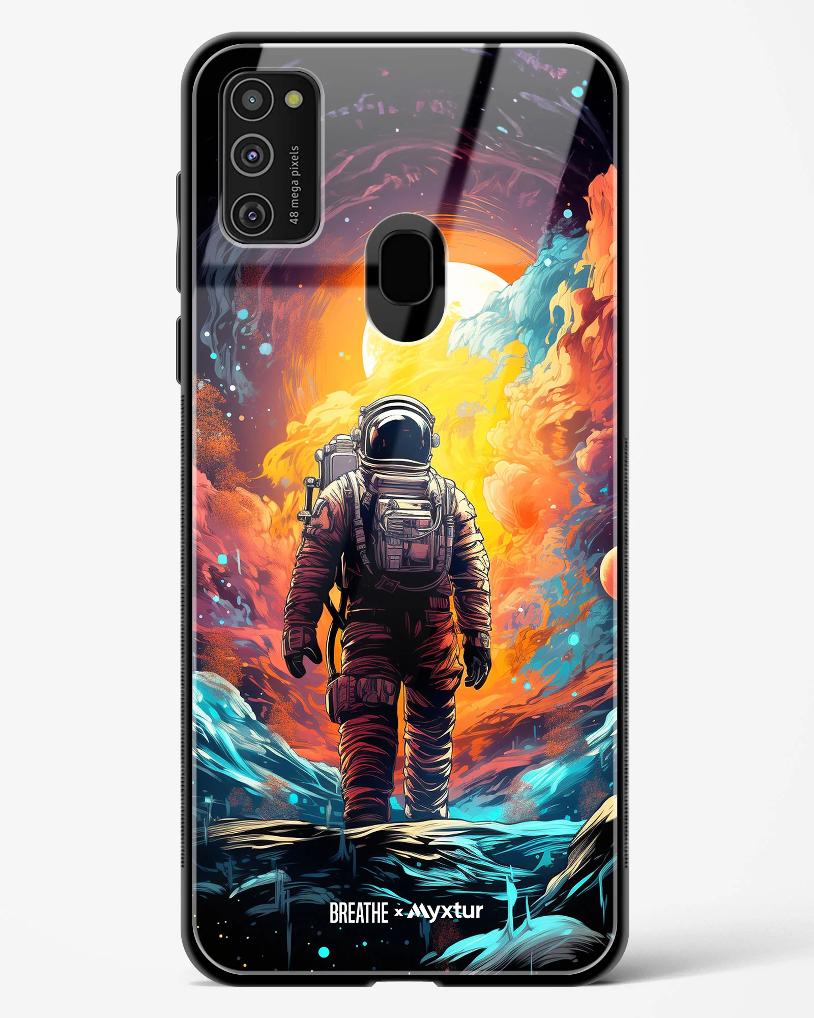 Technicolor Space Adventure [BREATHE] Glass Case Phone Cover (Samsung) - Image 119