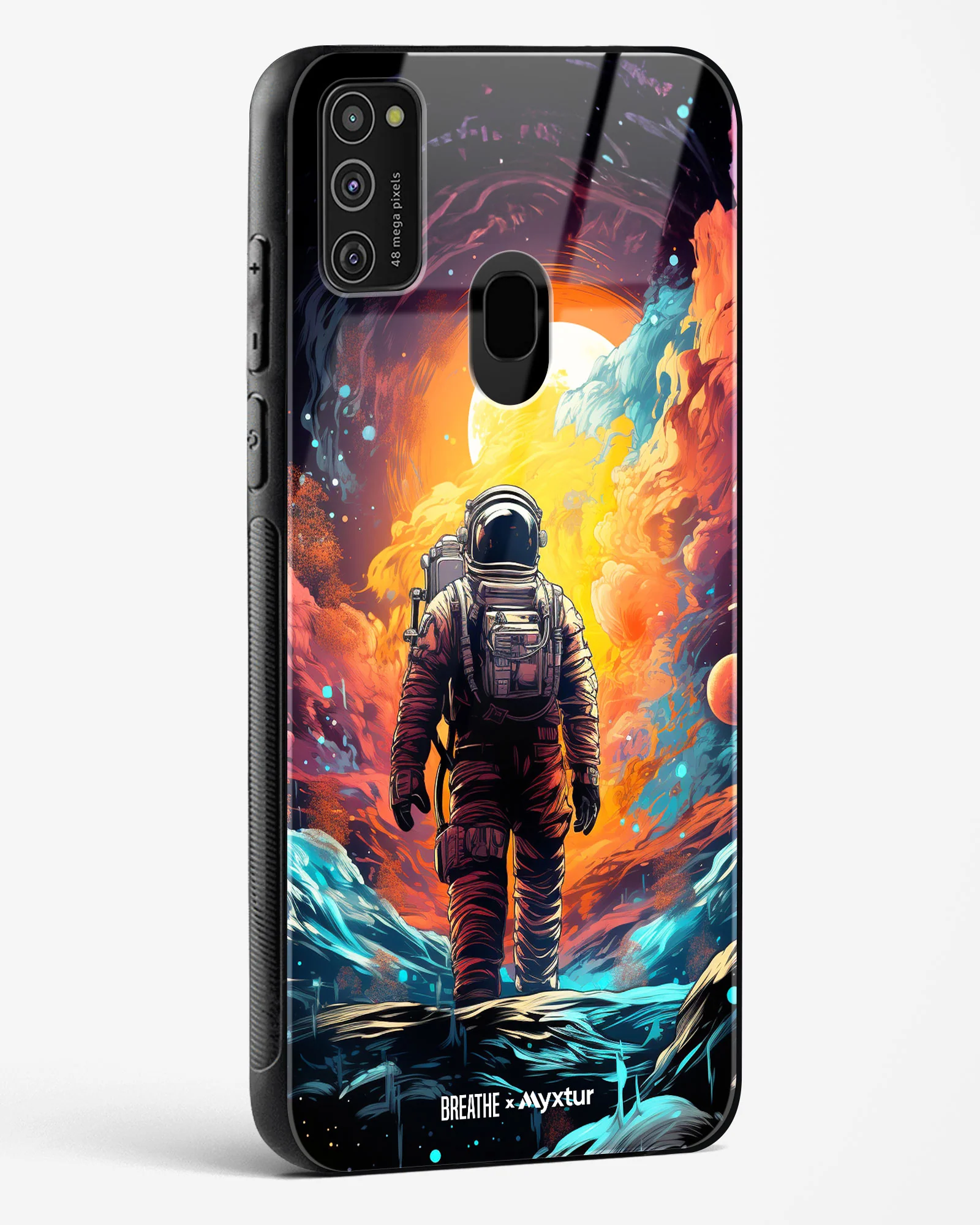Technicolor Space Adventure [BREATHE] Glass Case Phone Cover (Samsung) - Image 120