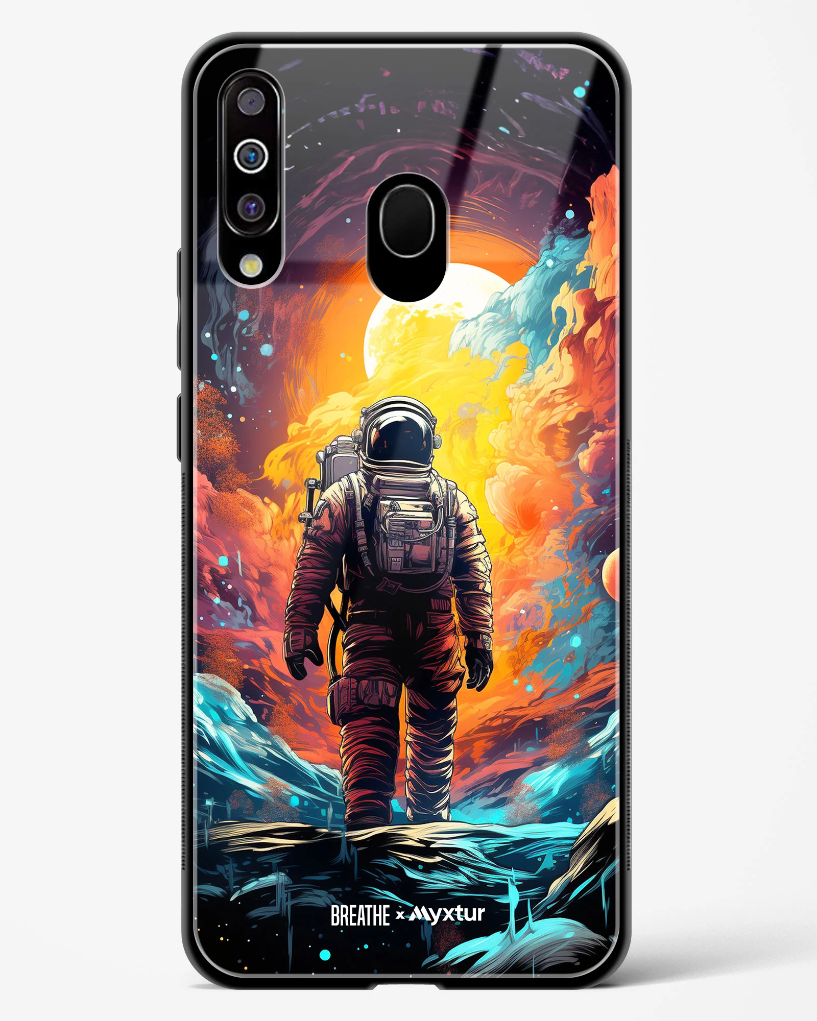 Technicolor Space Adventure [BREATHE] Glass Case Phone Cover (Samsung) - Image 123