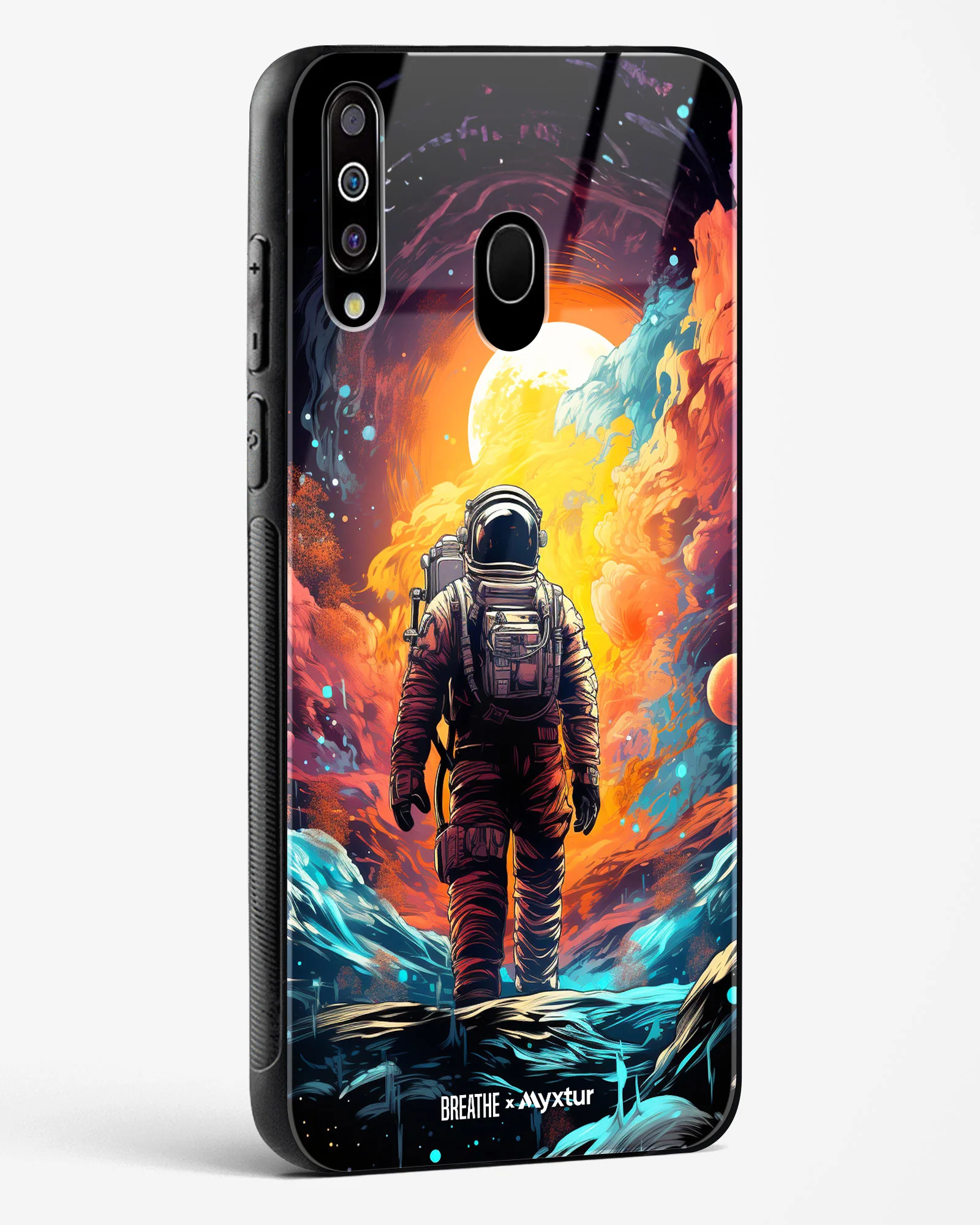 Technicolor Space Adventure [BREATHE] Glass Case Phone Cover (Samsung) - Image 124