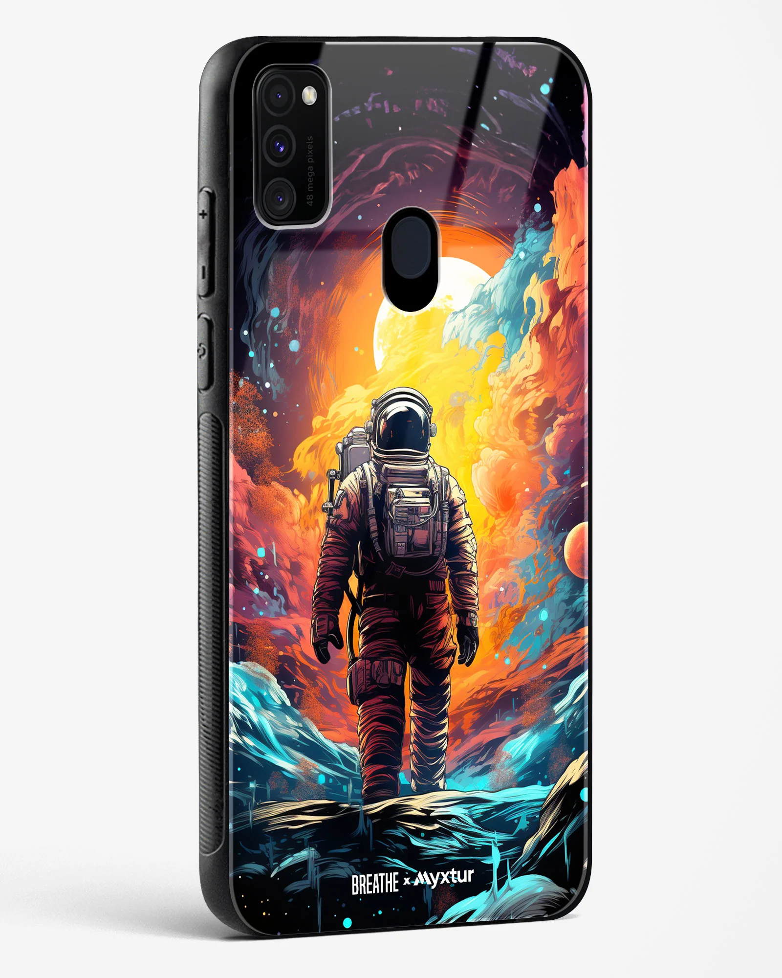 Technicolor Space Adventure [BREATHE] Glass Case Phone Cover (Samsung) - Image 126