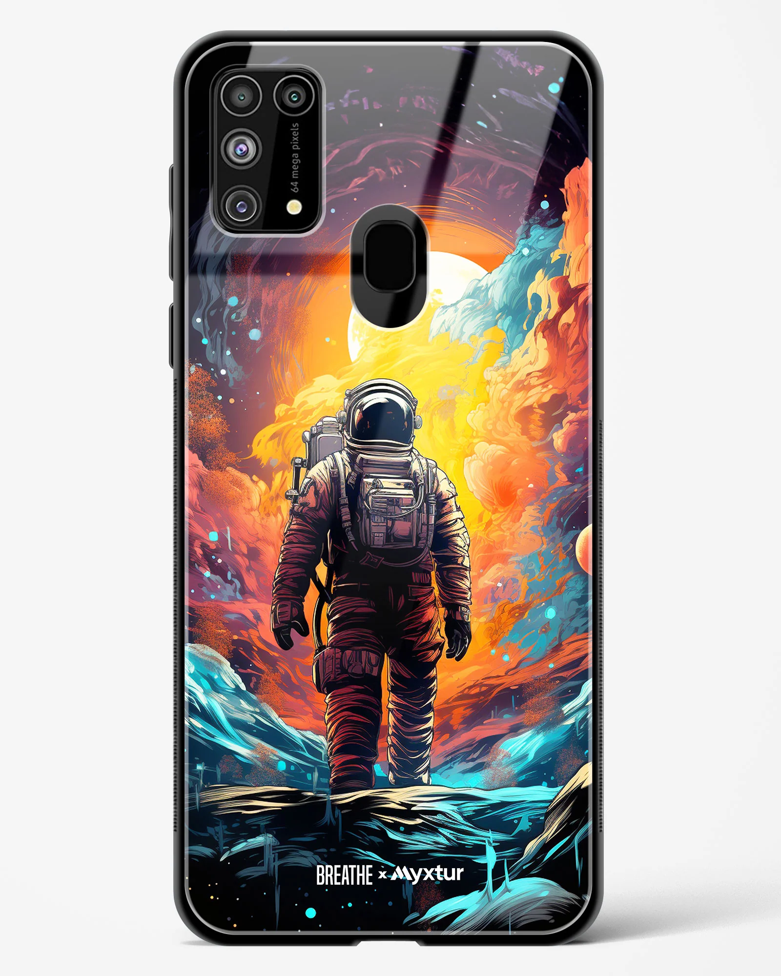 Technicolor Space Adventure [BREATHE] Glass Case Phone Cover (Samsung) - Image 127