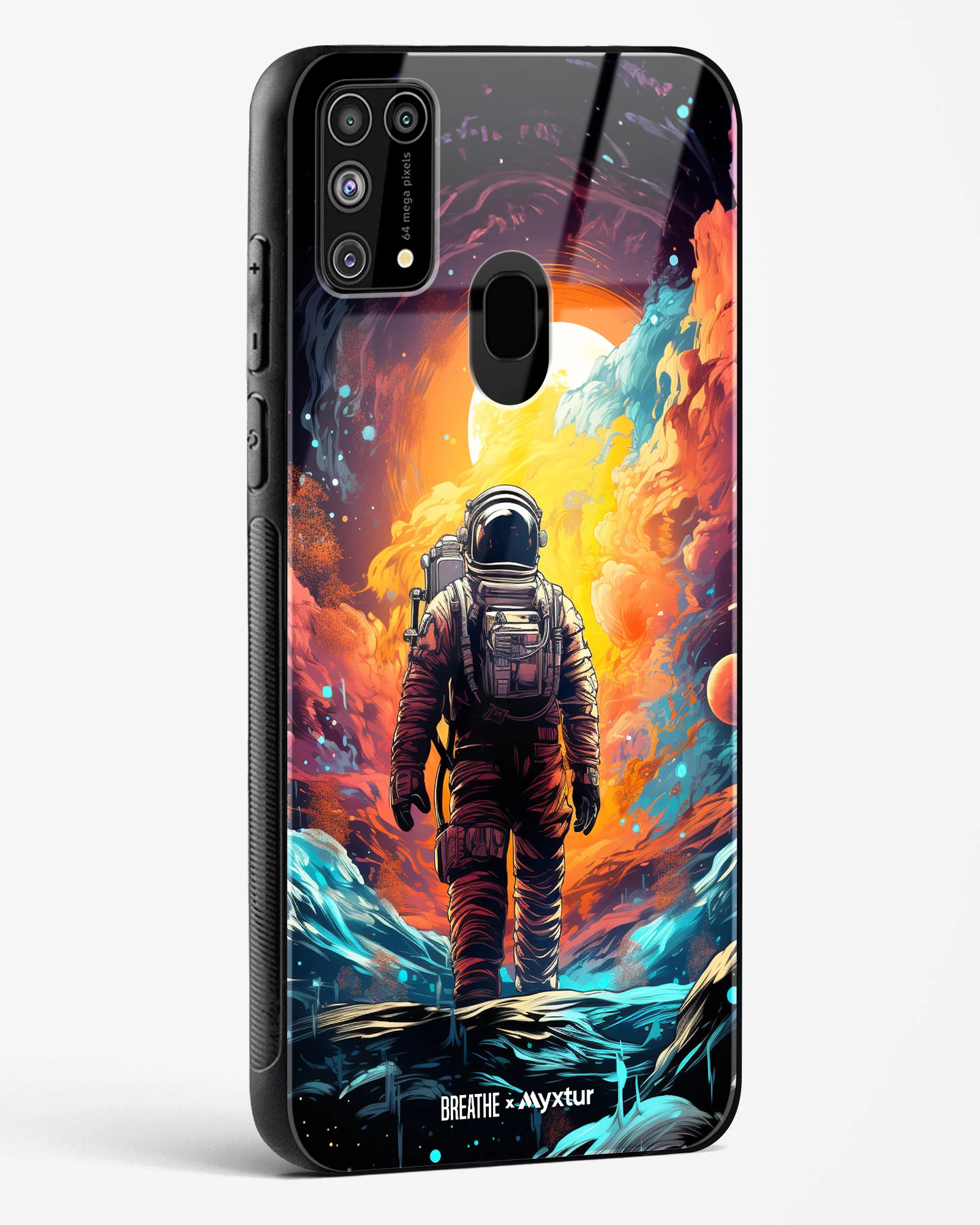 Technicolor Space Adventure [BREATHE] Glass Case Phone Cover (Samsung) - Image 128