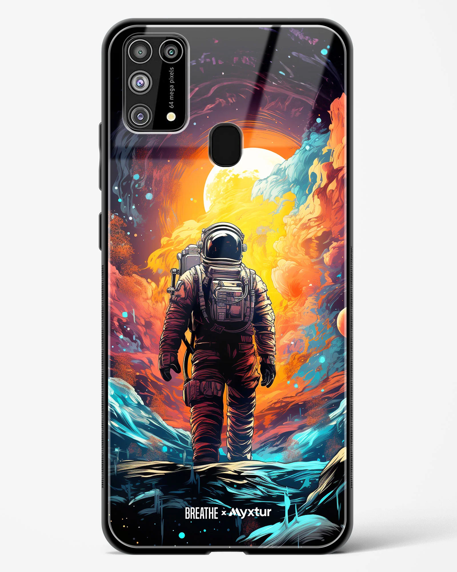 Technicolor Space Adventure [BREATHE] Glass Case Phone Cover (Samsung) - Image 129