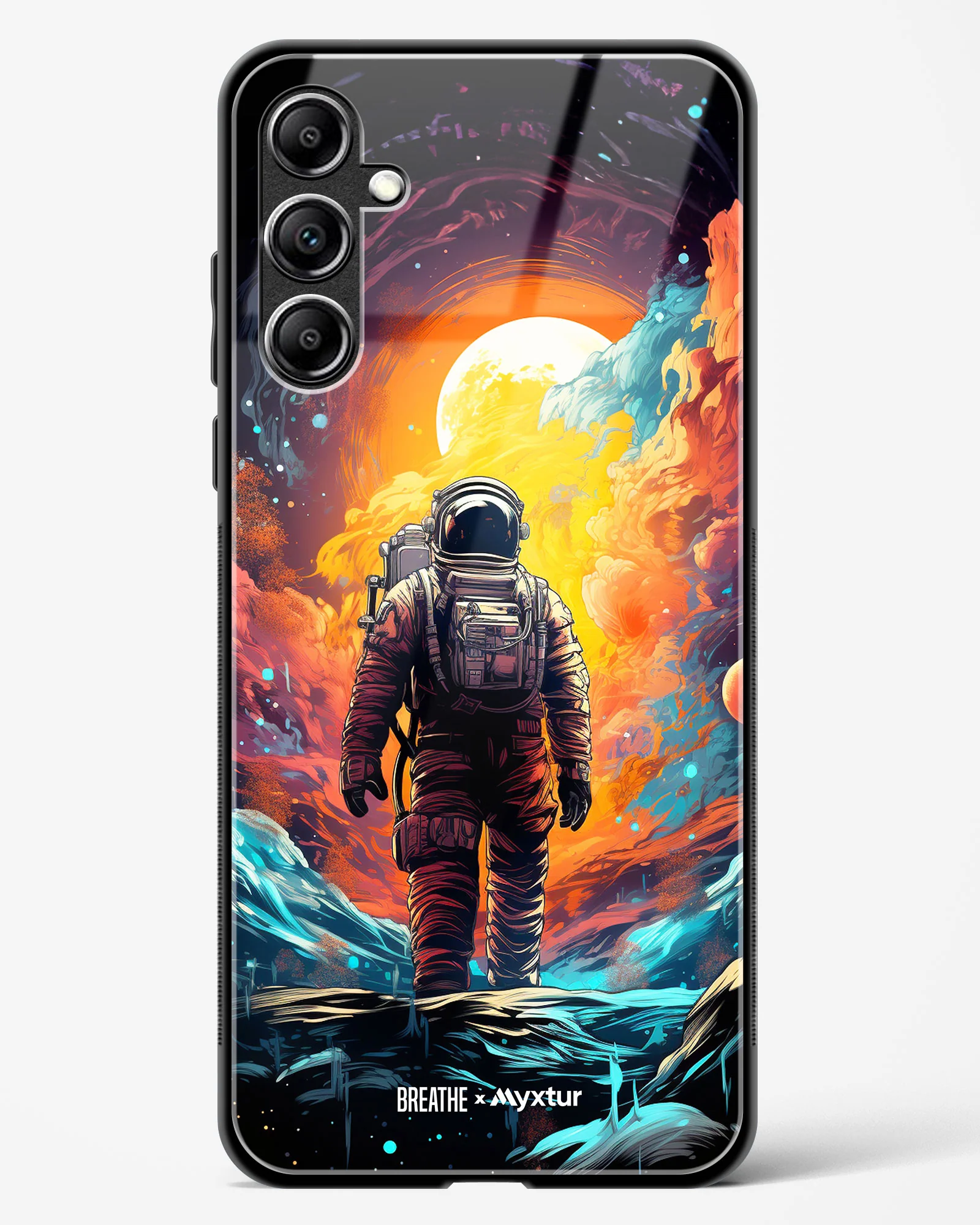 Technicolor Space Adventure [BREATHE] Glass Case Phone Cover (Samsung) - Image 139