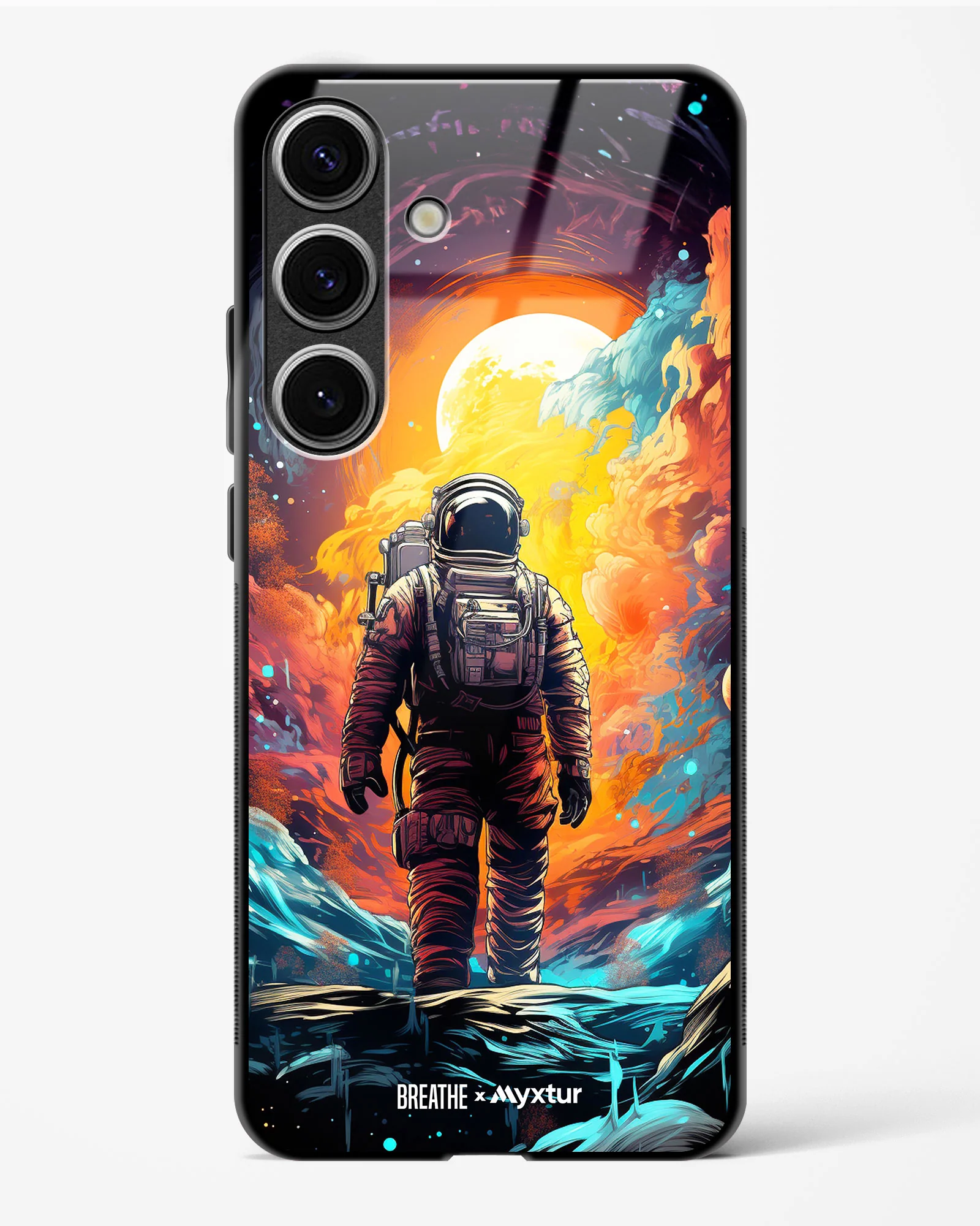 Technicolor Space Adventure [BREATHE] Glass Case Phone Cover (Samsung) - Image 141