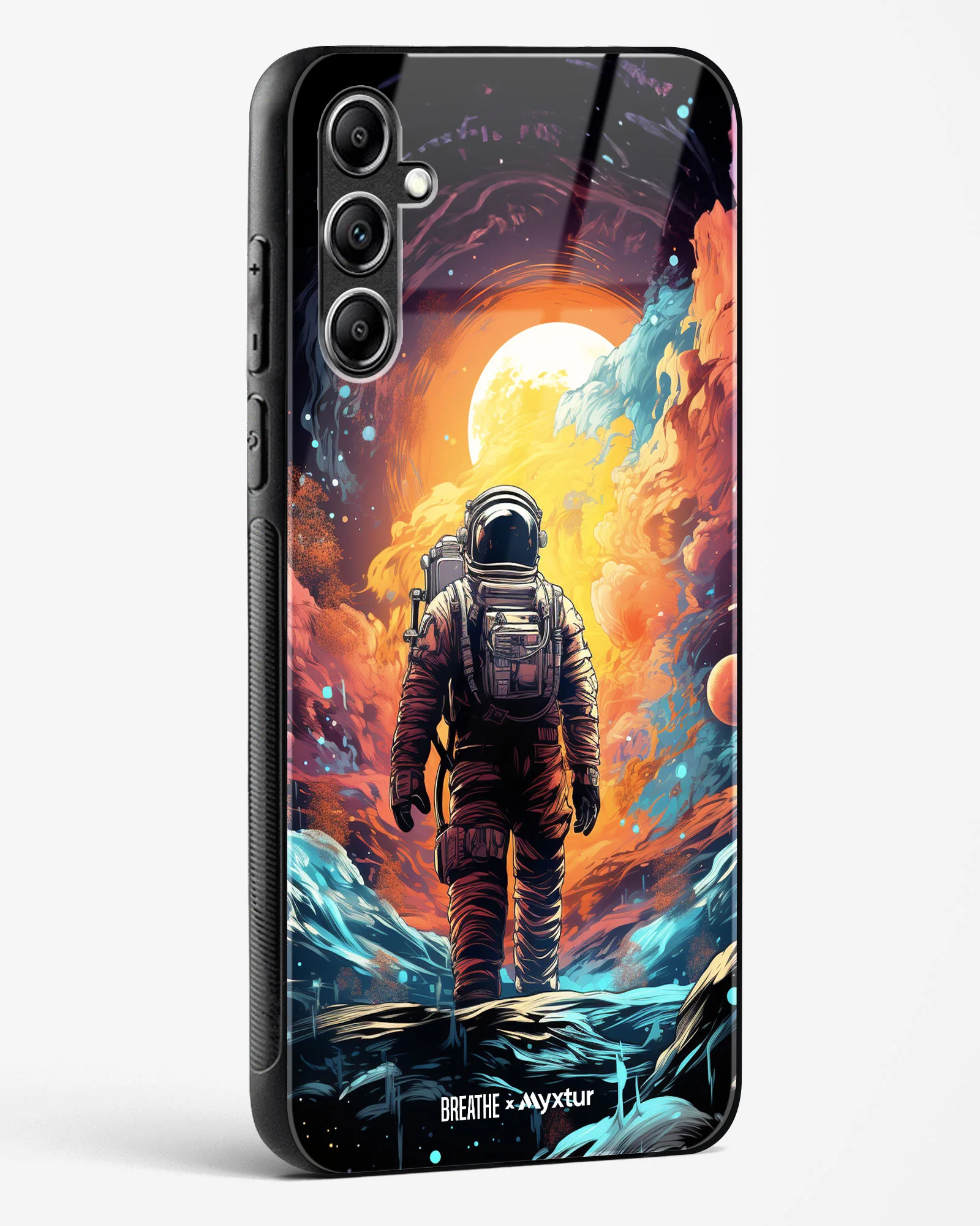 Technicolor Space Adventure [BREATHE] Glass Case Phone Cover (Samsung) - Image 152