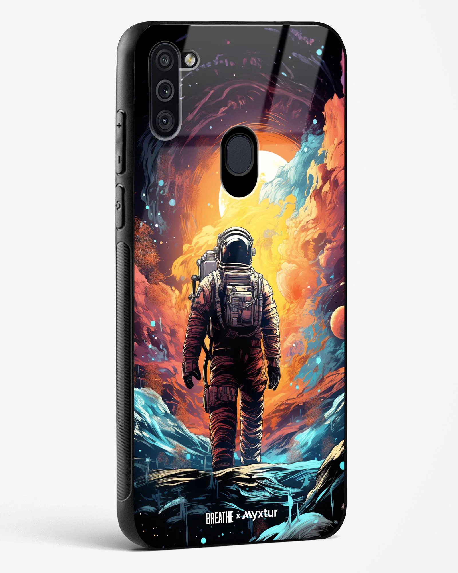Technicolor Space Adventure [BREATHE] Glass Case Phone Cover (Samsung) - Image 16