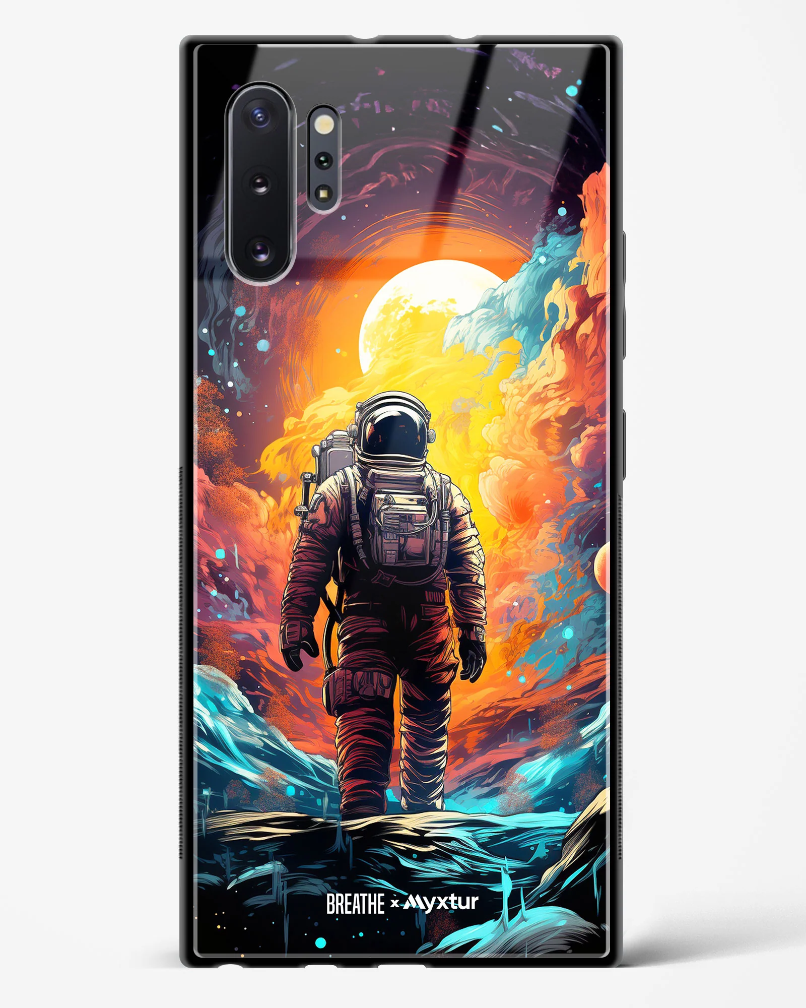 Technicolor Space Adventure [BREATHE] Glass Case Phone Cover (Samsung) - Image 161