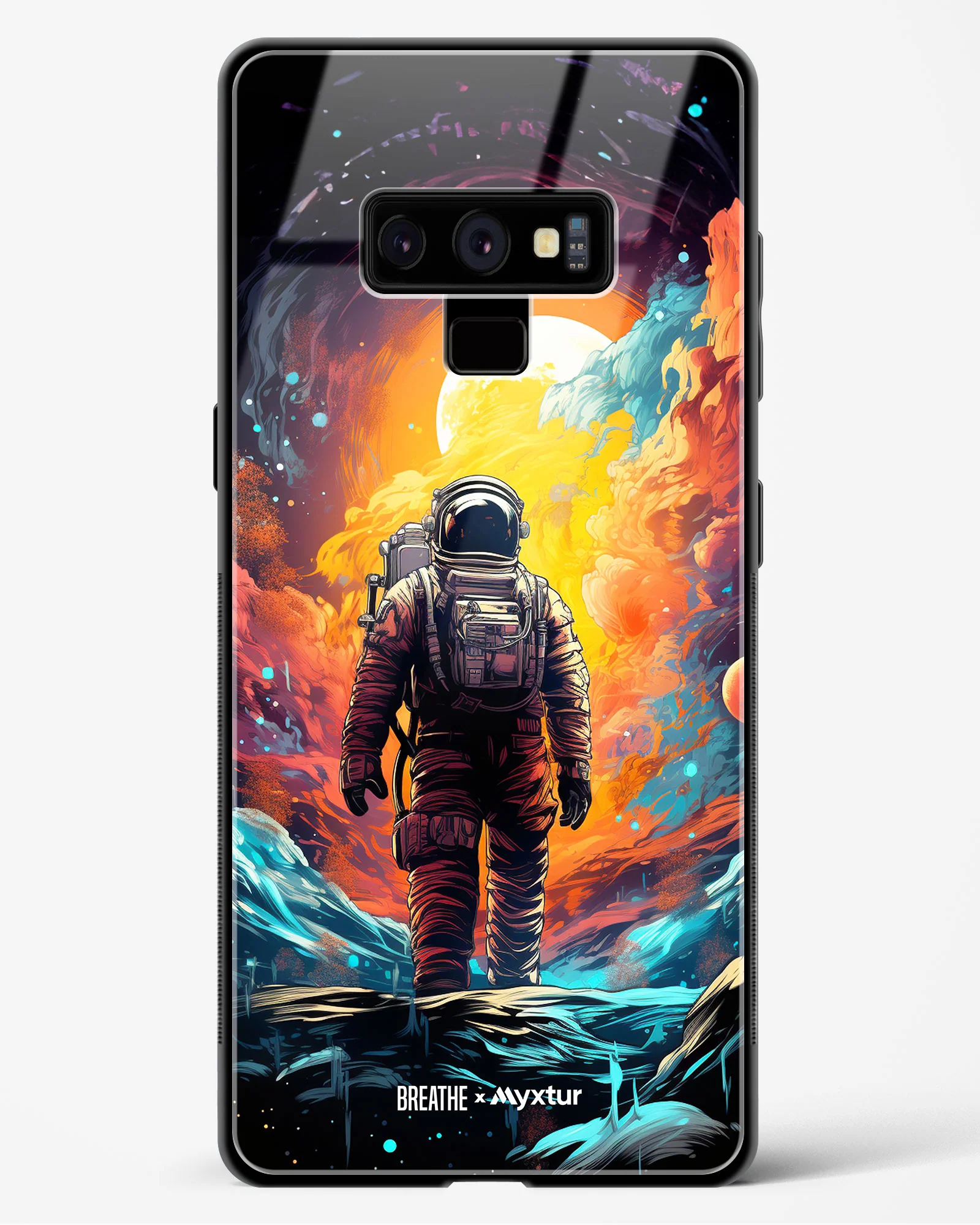 Technicolor Space Adventure [BREATHE] Glass Case Phone Cover (Samsung) - Image 167