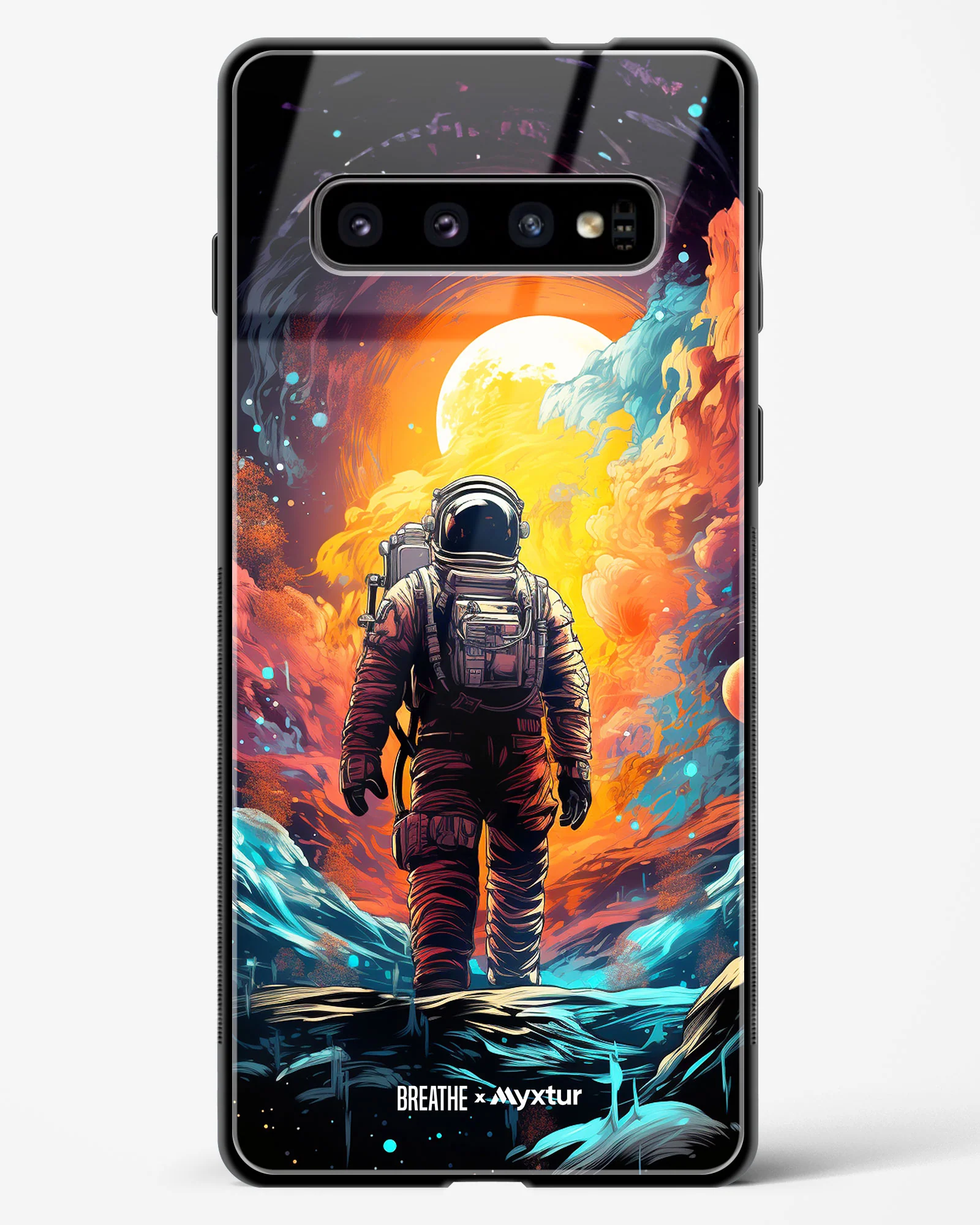 Technicolor Space Adventure [BREATHE] Glass Case Phone Cover (Samsung) - Image 169