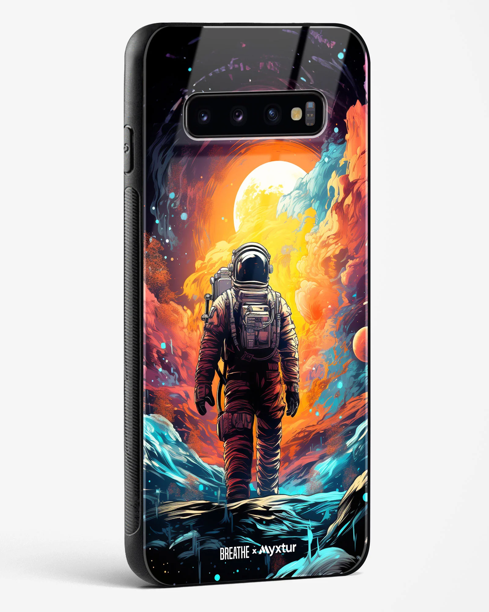 Technicolor Space Adventure [BREATHE] Glass Case Phone Cover (Samsung) - Image 174