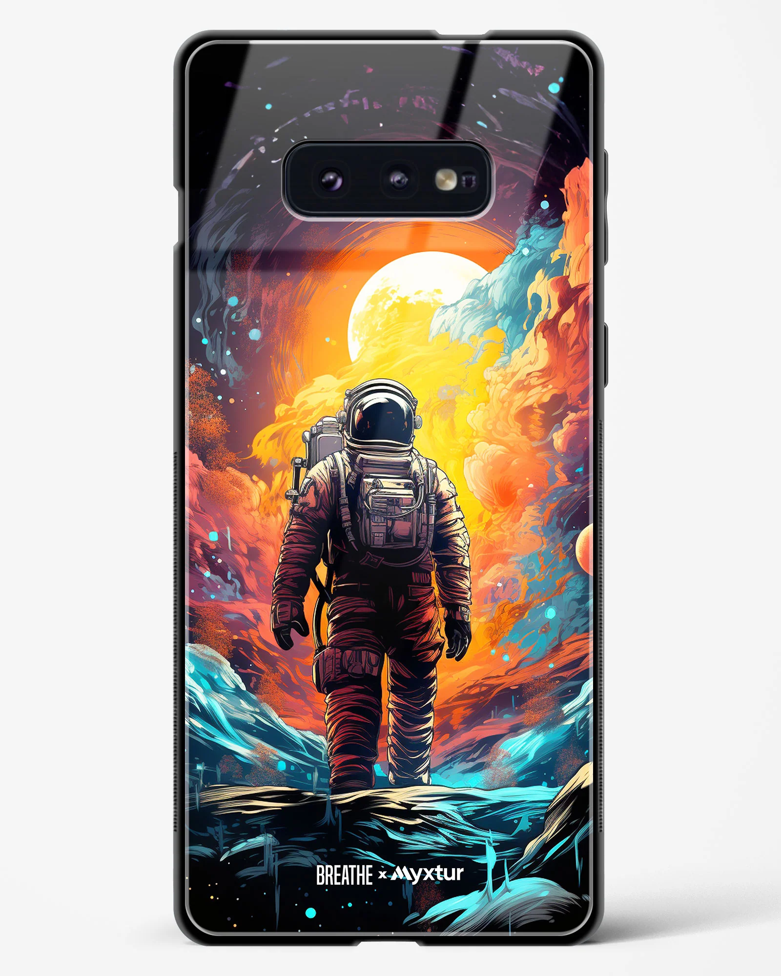 Technicolor Space Adventure [BREATHE] Glass Case Phone Cover (Samsung) - Image 175