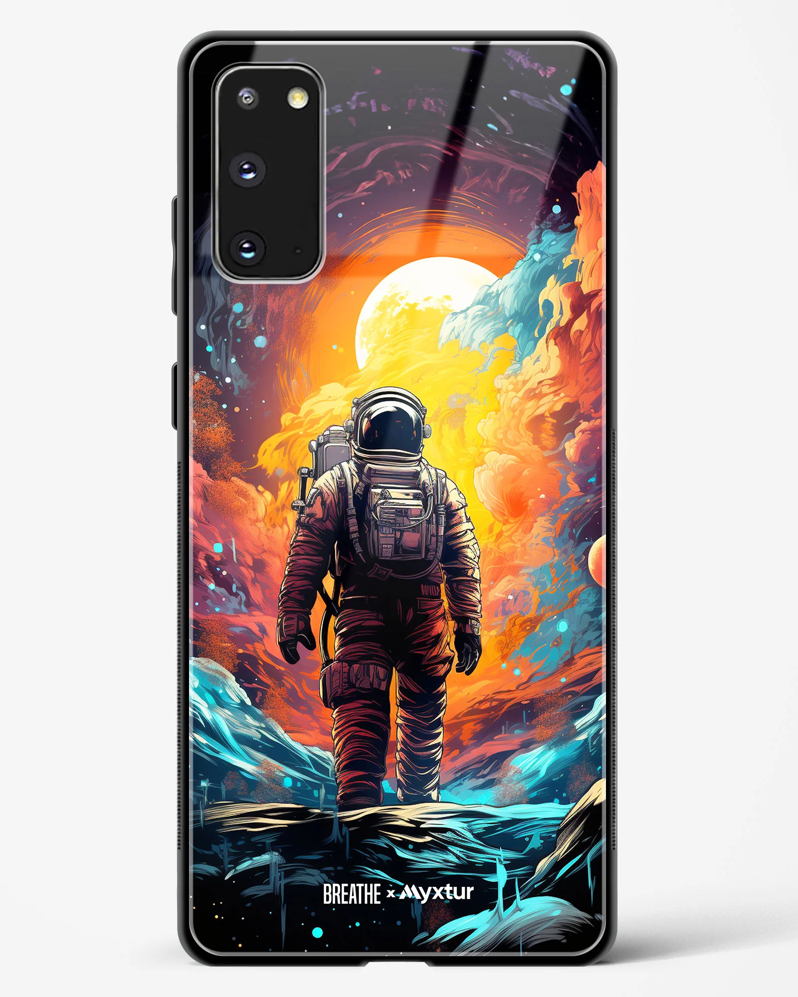 Technicolor Space Adventure [BREATHE] Glass Case Phone Cover (Samsung) - Image 177