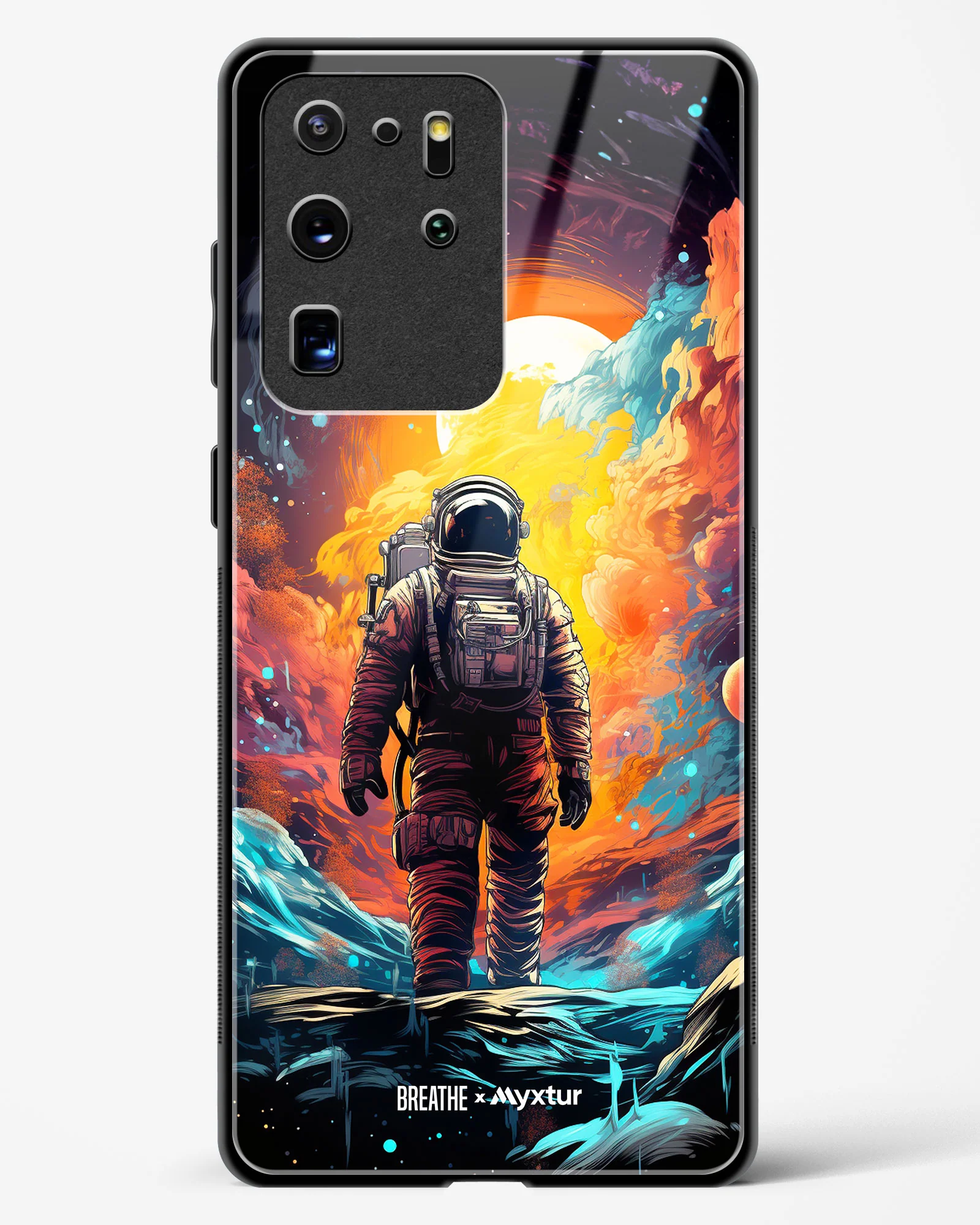 Technicolor Space Adventure [BREATHE] Glass Case Phone Cover (Samsung) - Image 181