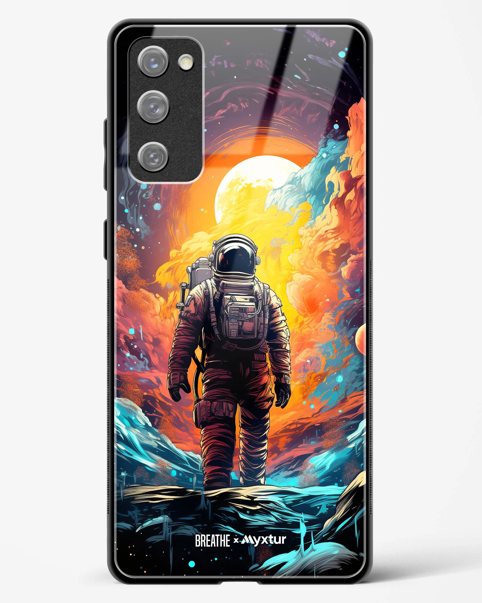 Technicolor Space Adventure [BREATHE] Glass Case Phone Cover (Samsung) - Image 183