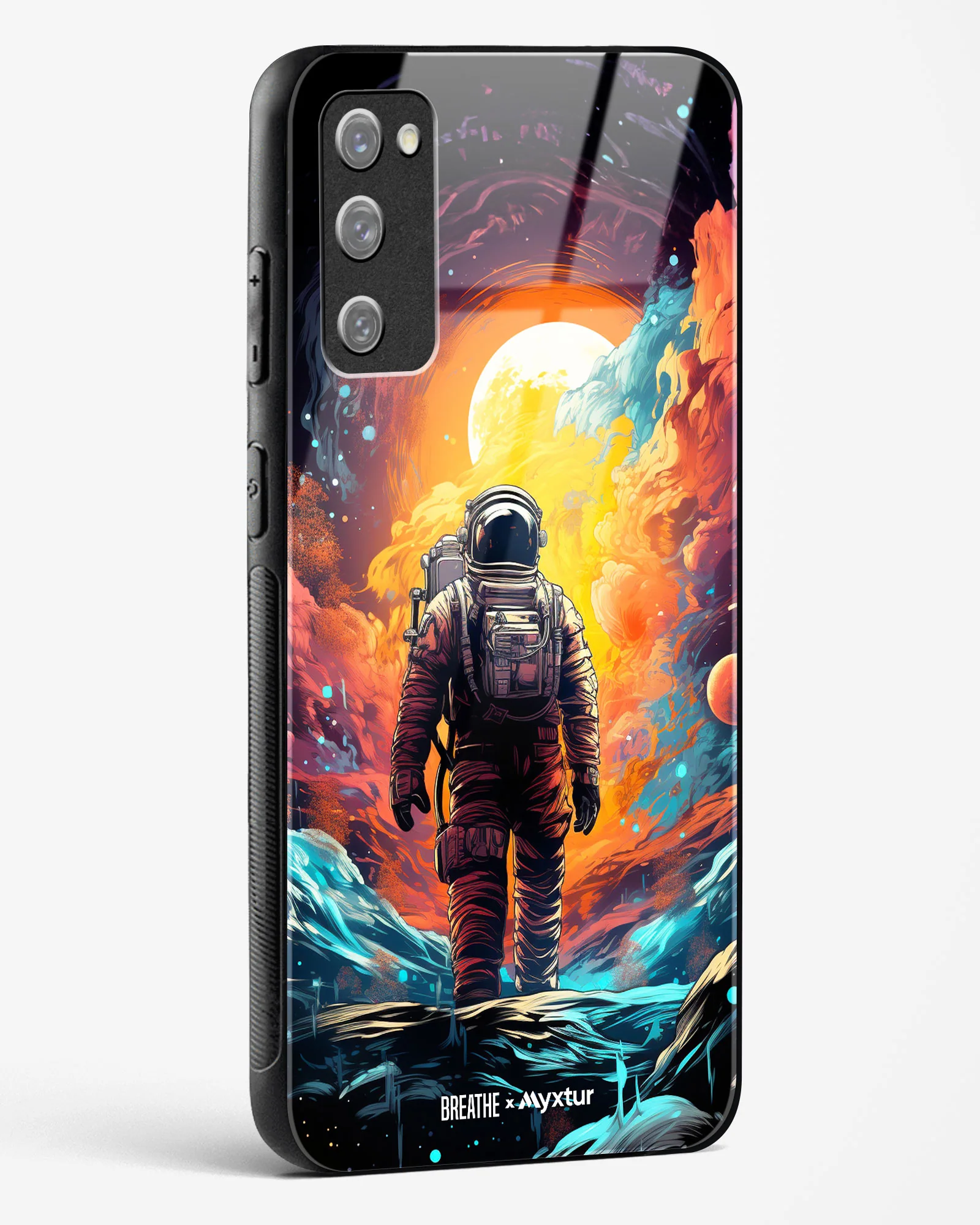 Technicolor Space Adventure [BREATHE] Glass Case Phone Cover (Samsung) - Image 184