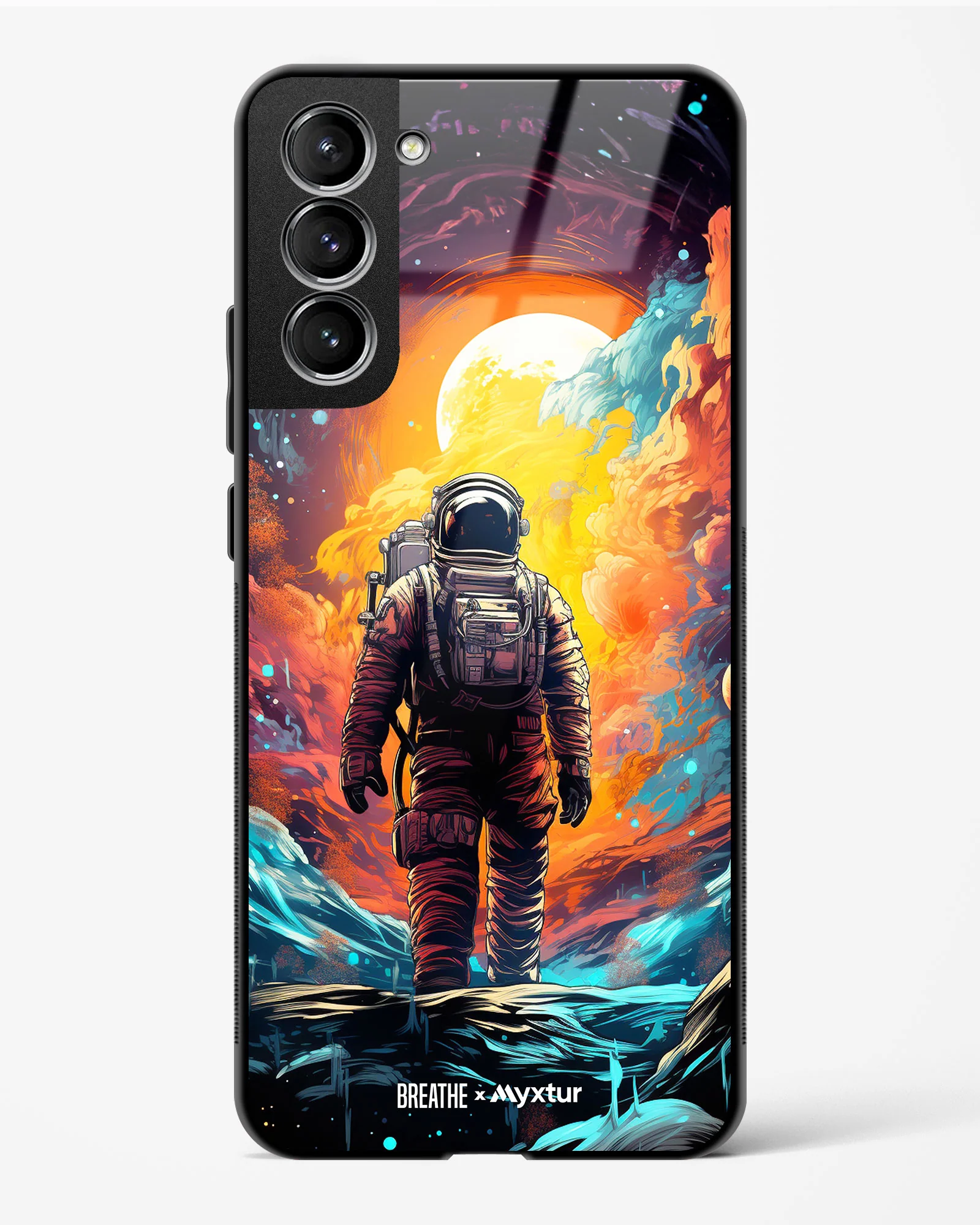 Technicolor Space Adventure [BREATHE] Glass Case Phone Cover (Samsung) - Image 189