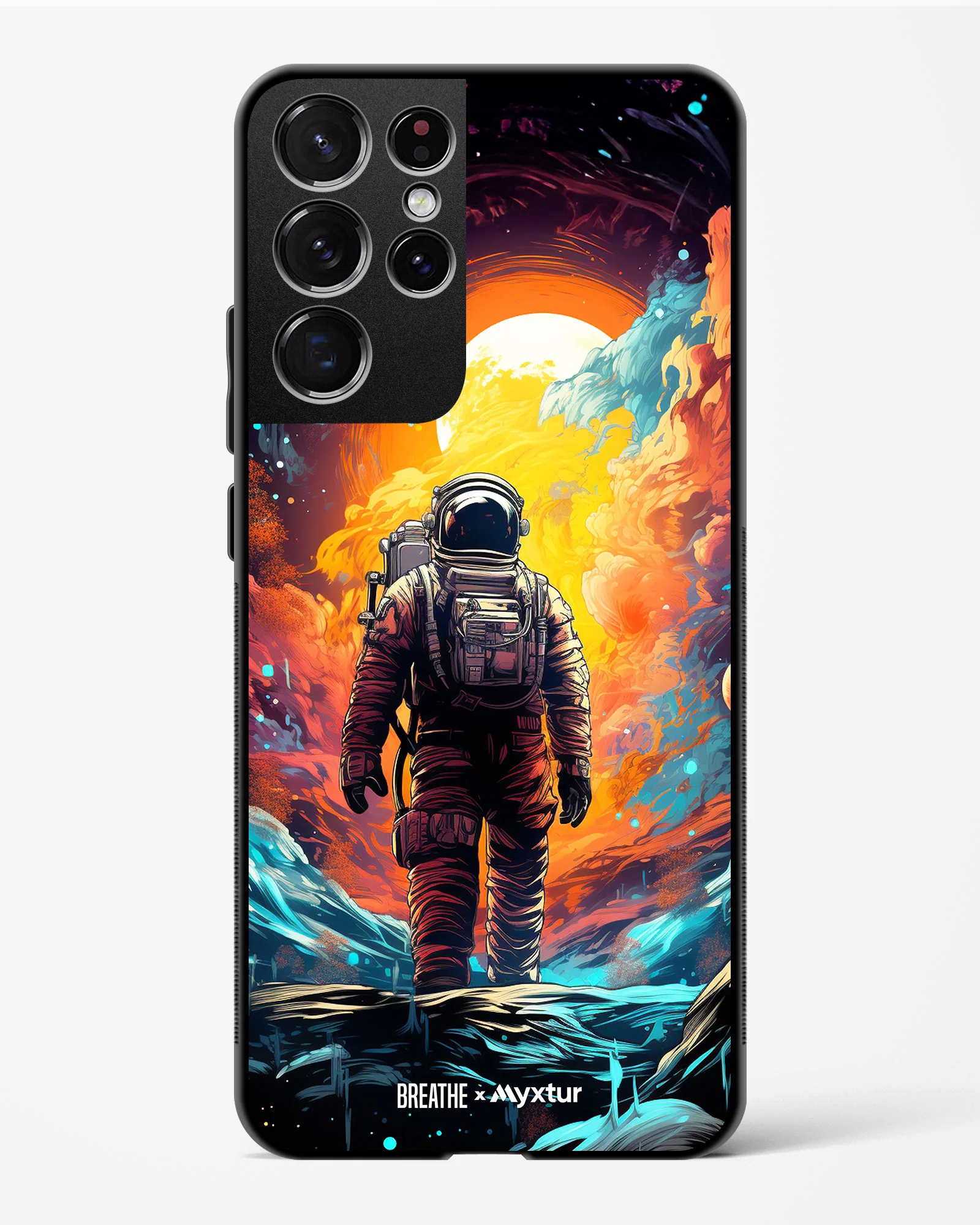 Technicolor Space Adventure [BREATHE] Glass Case Phone Cover (Samsung) - Image 191