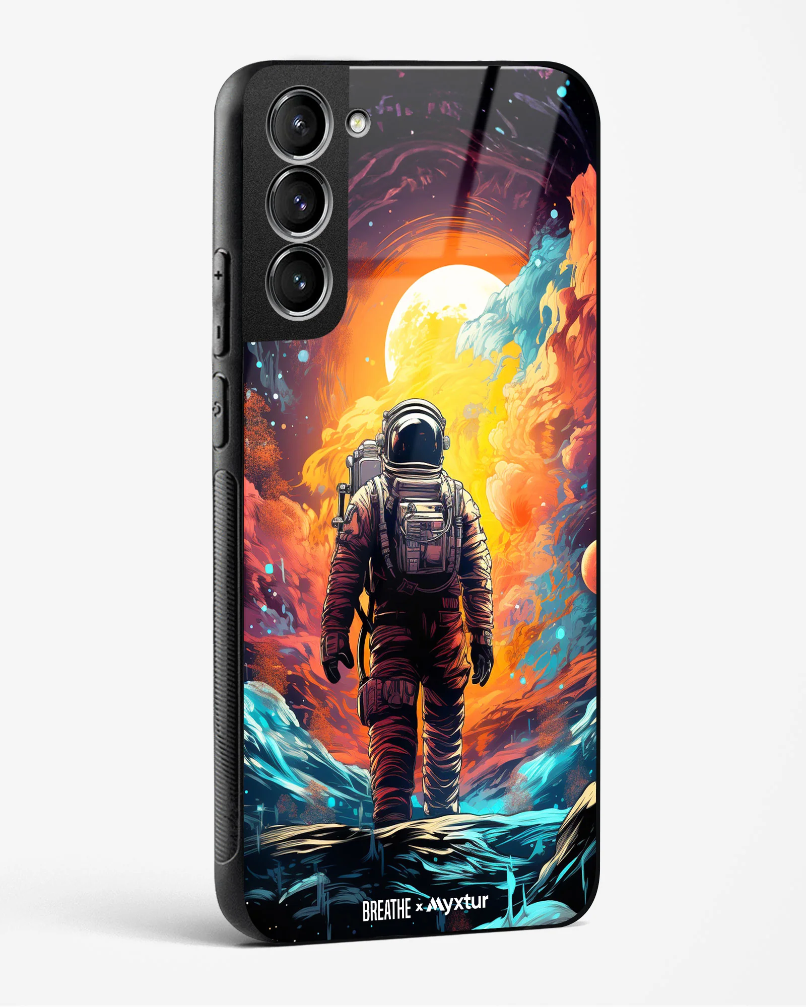 Technicolor Space Adventure [BREATHE] Glass Case Phone Cover (Samsung) - Image 196