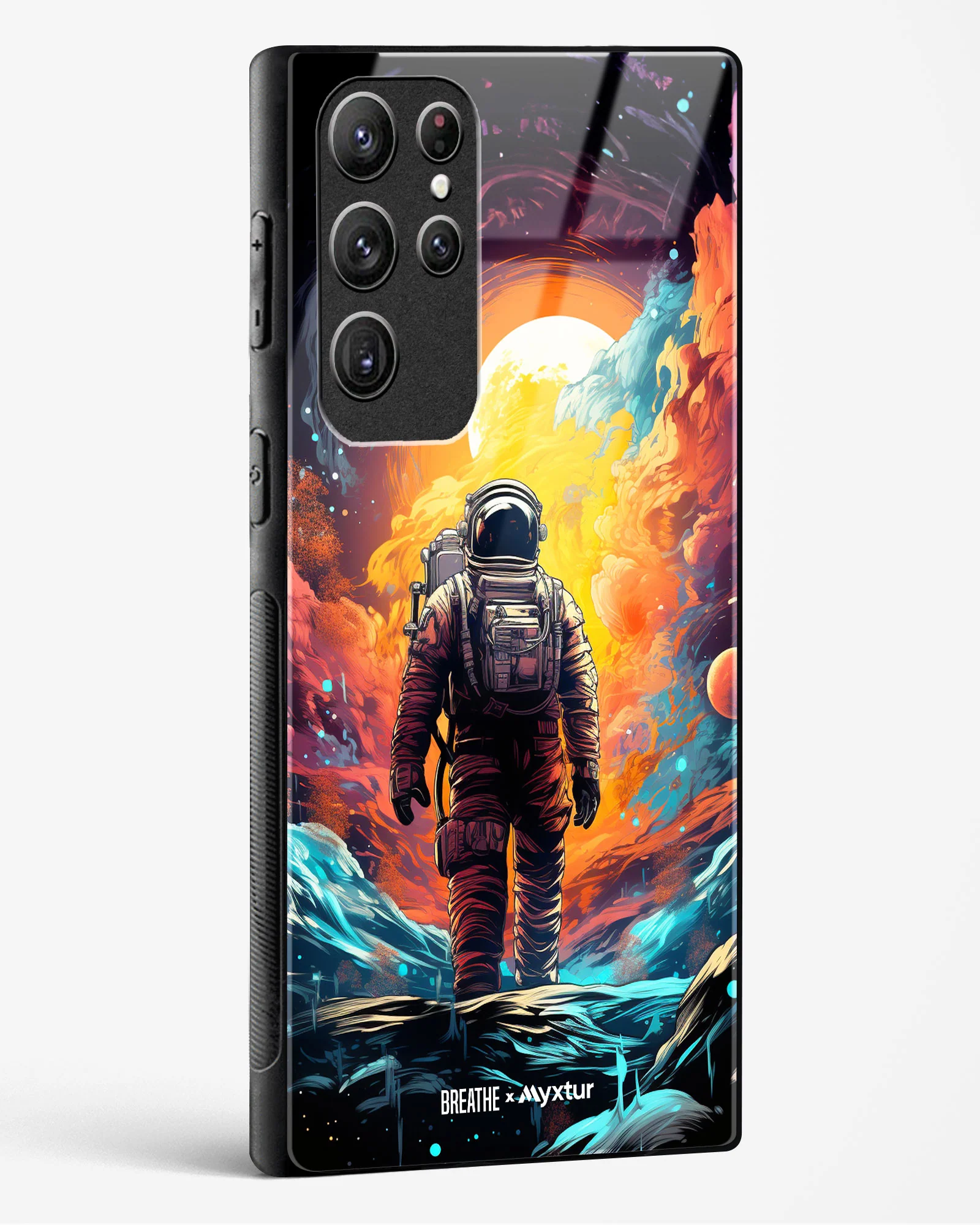 Technicolor Space Adventure [BREATHE] Glass Case Phone Cover (Samsung) - Image 200