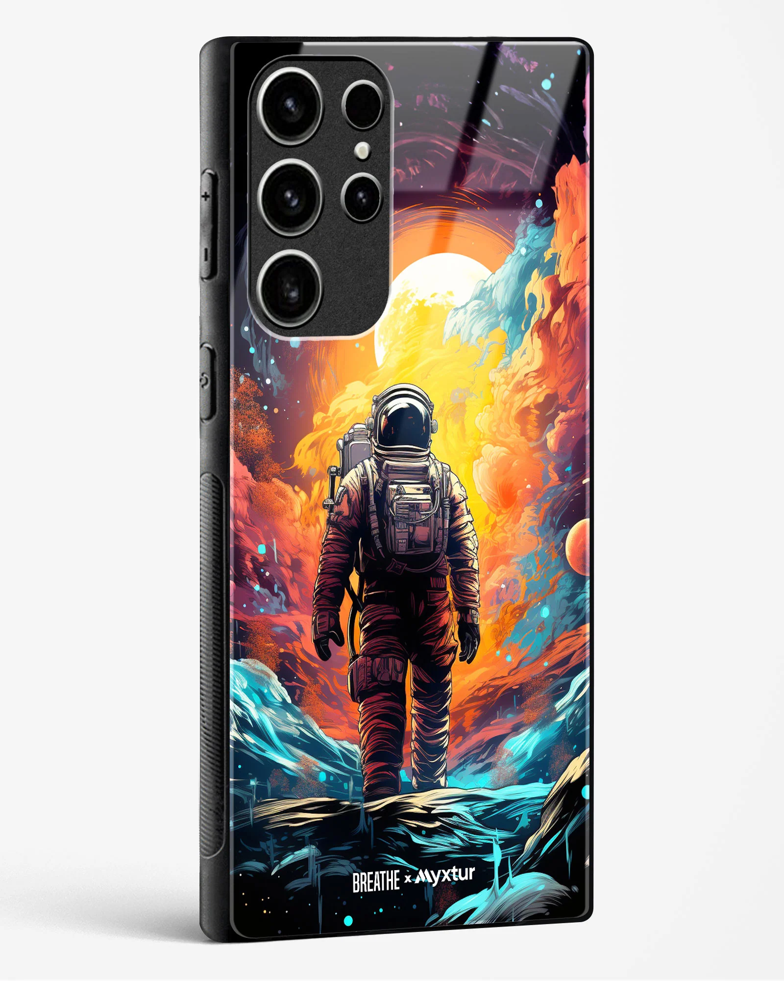 Technicolor Space Adventure [BREATHE] Glass Case Phone Cover (Samsung) - Image 206